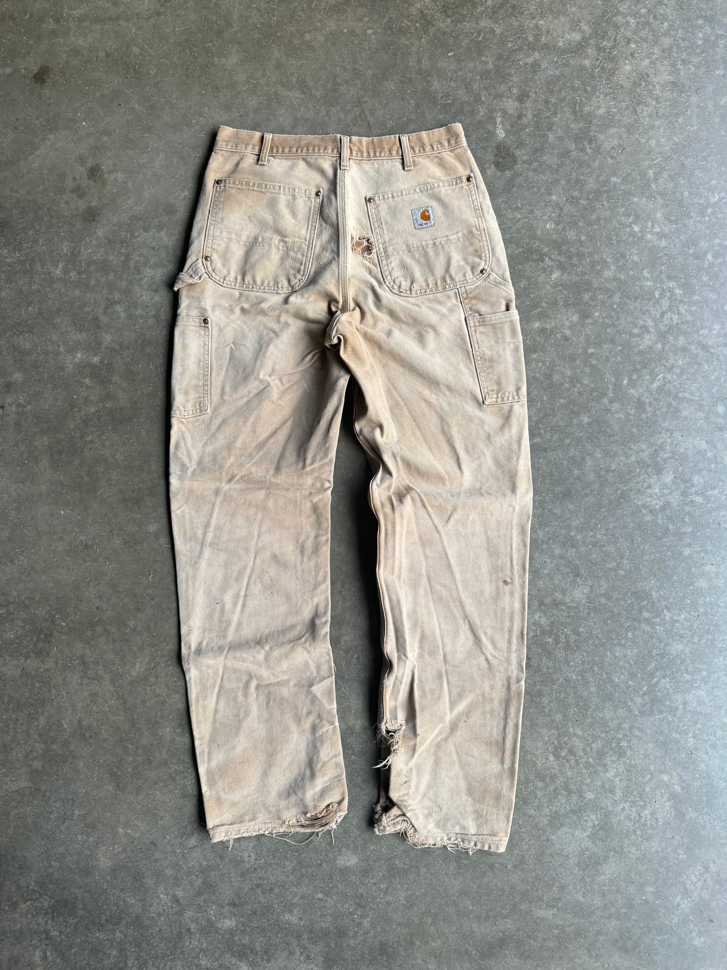 90s Carhartt Double Knee Made in U.S.A Distressed Pants