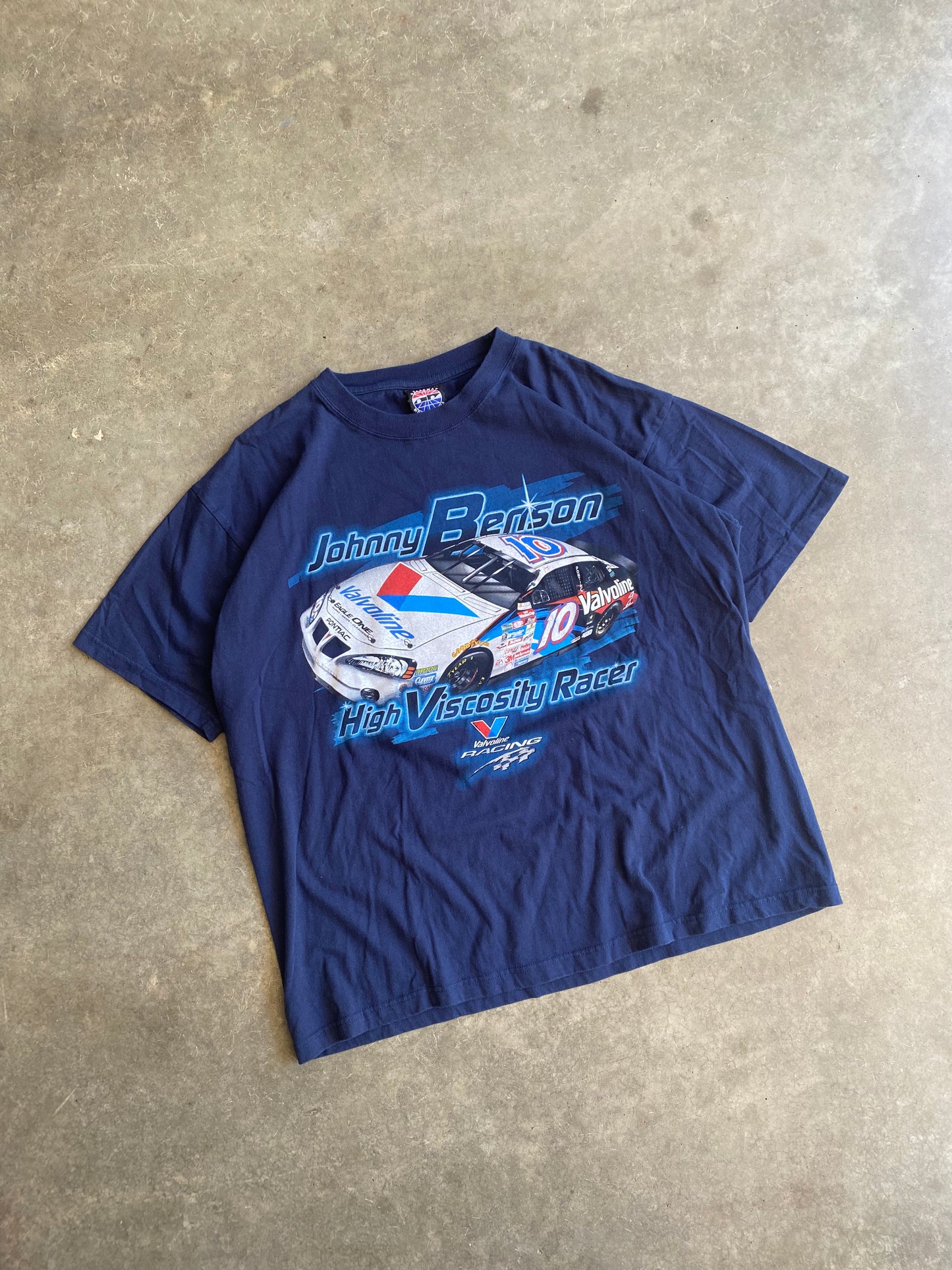 Vintage Johnny Benson Valvoline Nacar Tee - XL