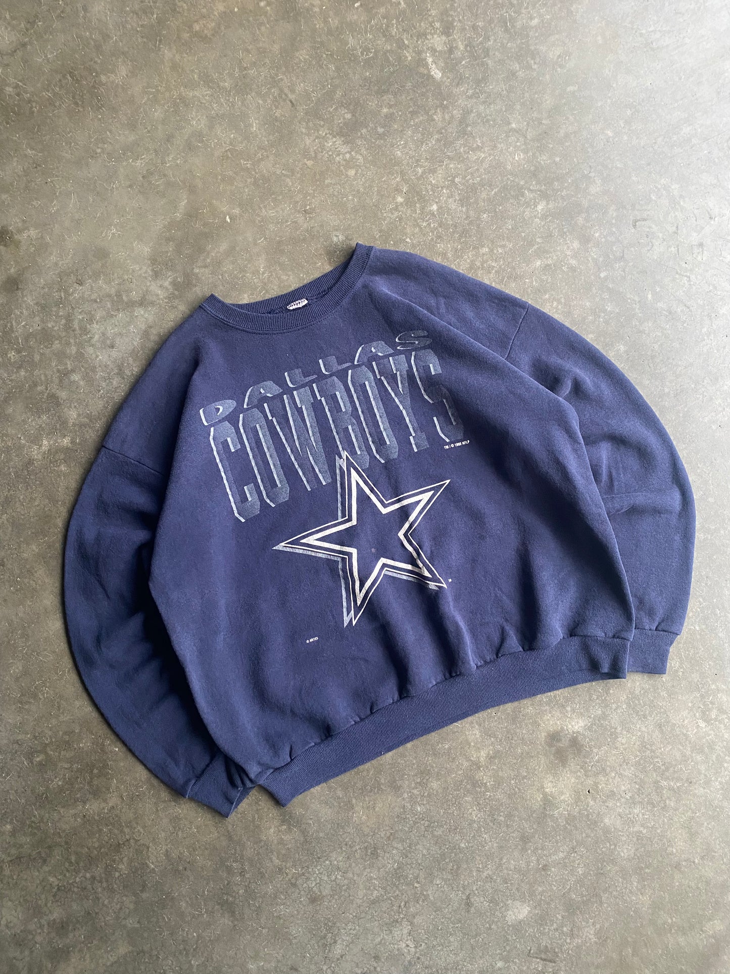 Vintage Dallas Cowboys Spell Out Crew - XL