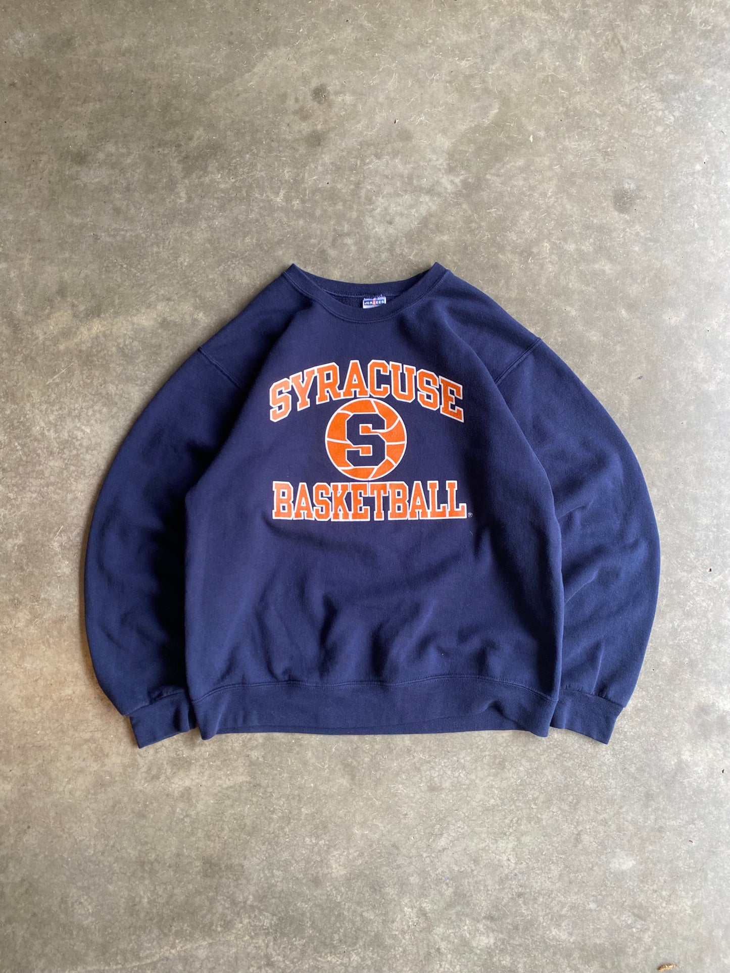 Vintage Syracuse Basketball Spelled Out Crew - M