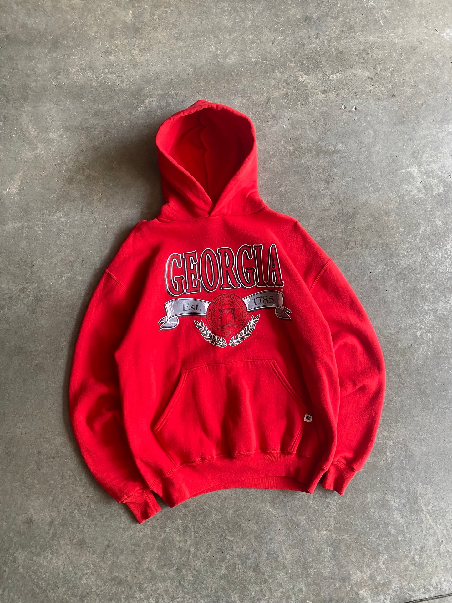 Vintage Georgia Bulldogs Russell Athletics Hoodie - L