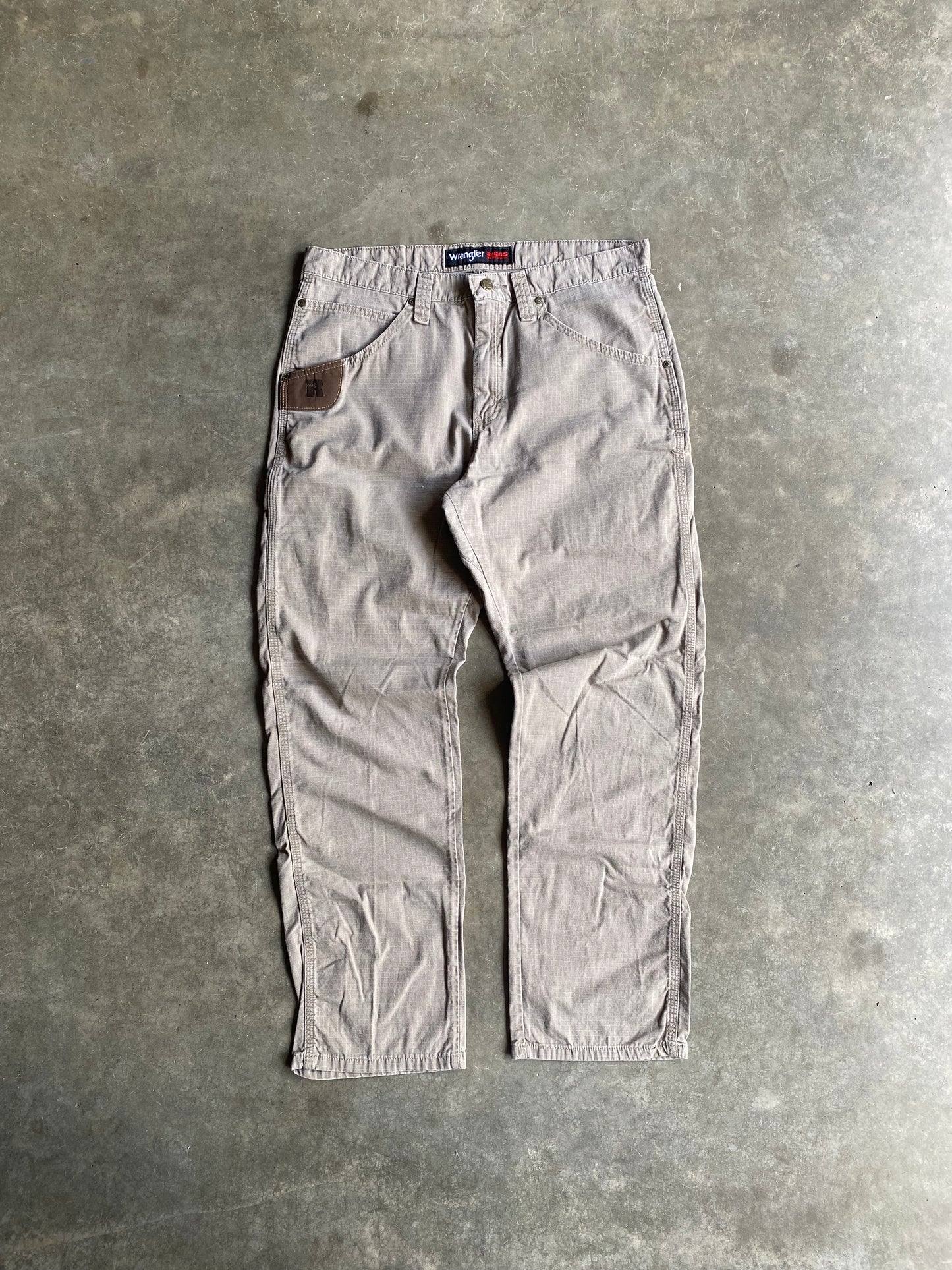 Vintage Wrangler Riggs Tan Pants - 33