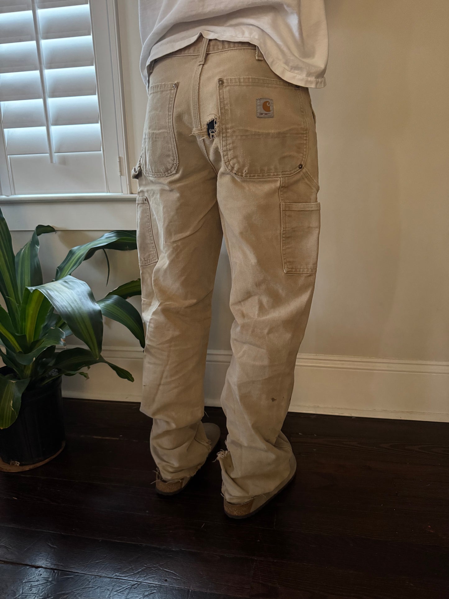 90s Carhartt Double Knee Made in U.S.A Distressed Pants