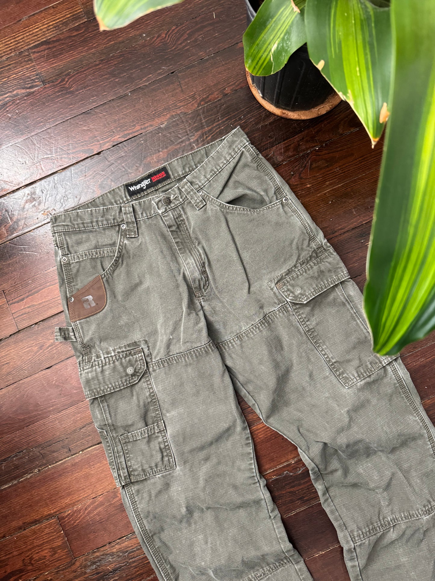 Vintage Wrangler Riggs Baggy Faded Workwear Pants