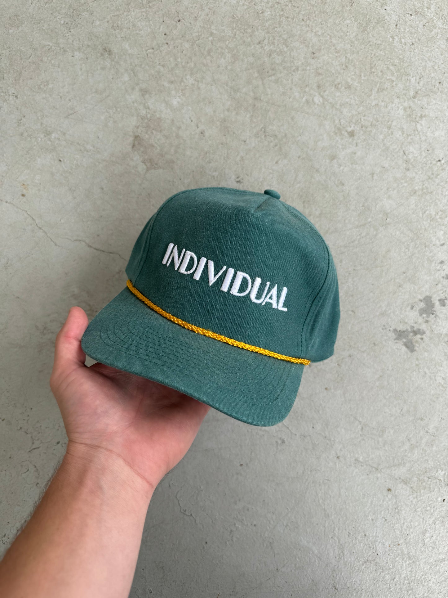 Vintage Individual Embroidered Trucker Hat