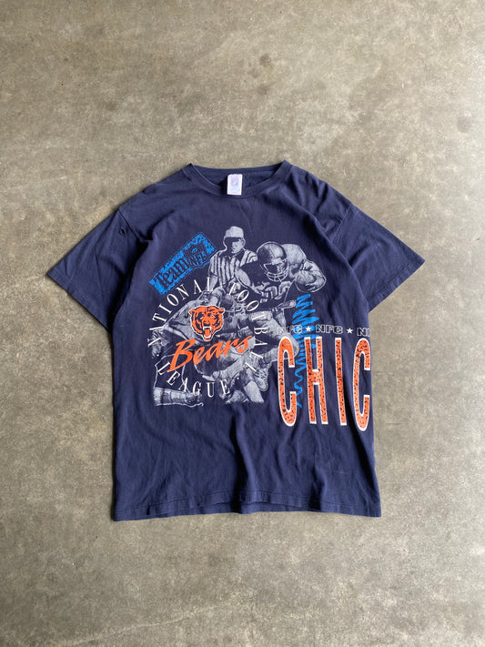 Vintage 1991 Chicago Bears Wrap Around Tee - XL