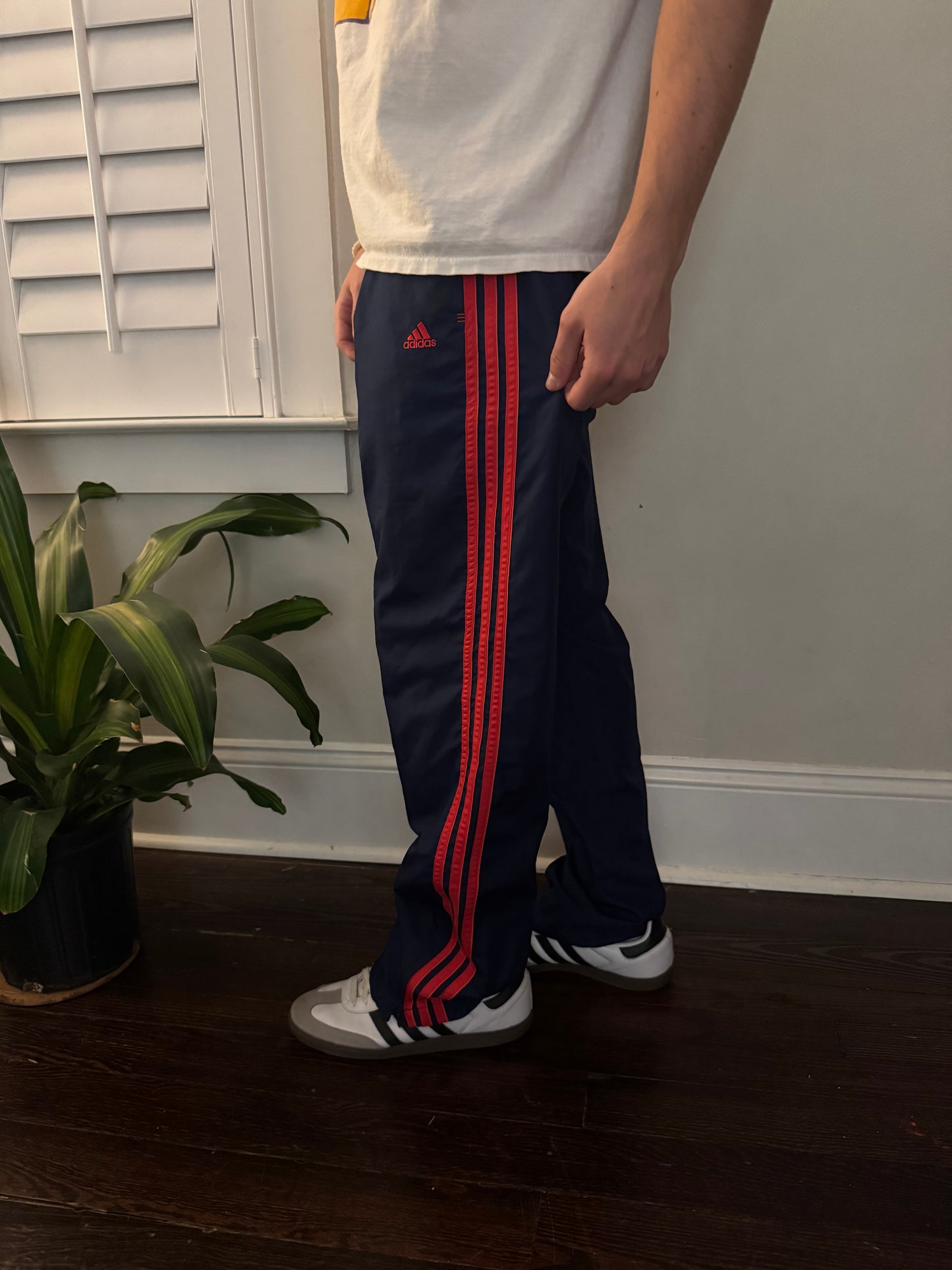 Vintage Adidas 3 Striped Track Pants