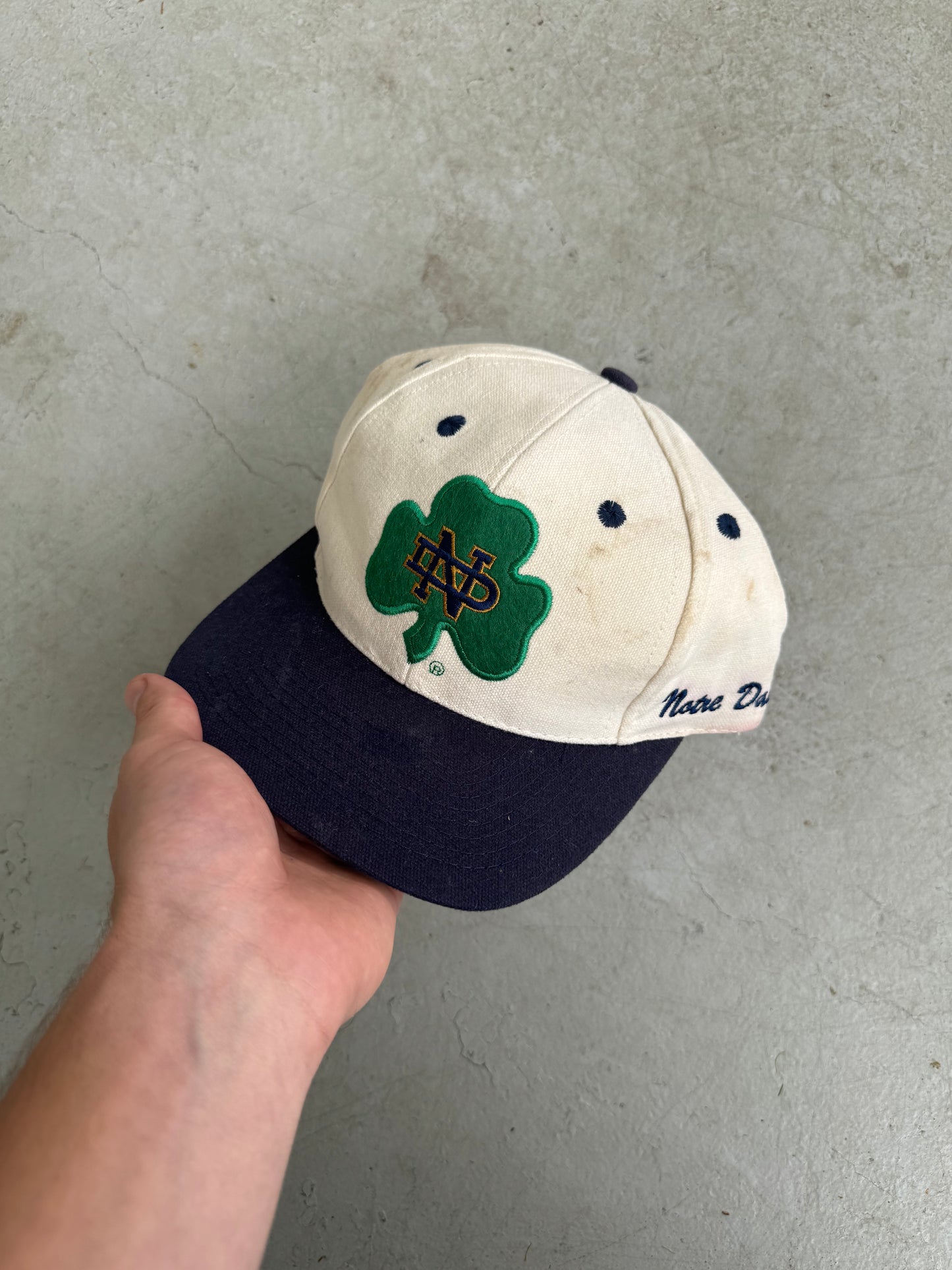 Vintage Notre Dame Distressed Hat