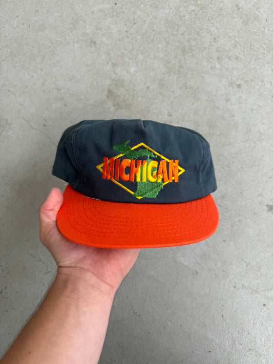 Vintage Michigan Embroidered Hat