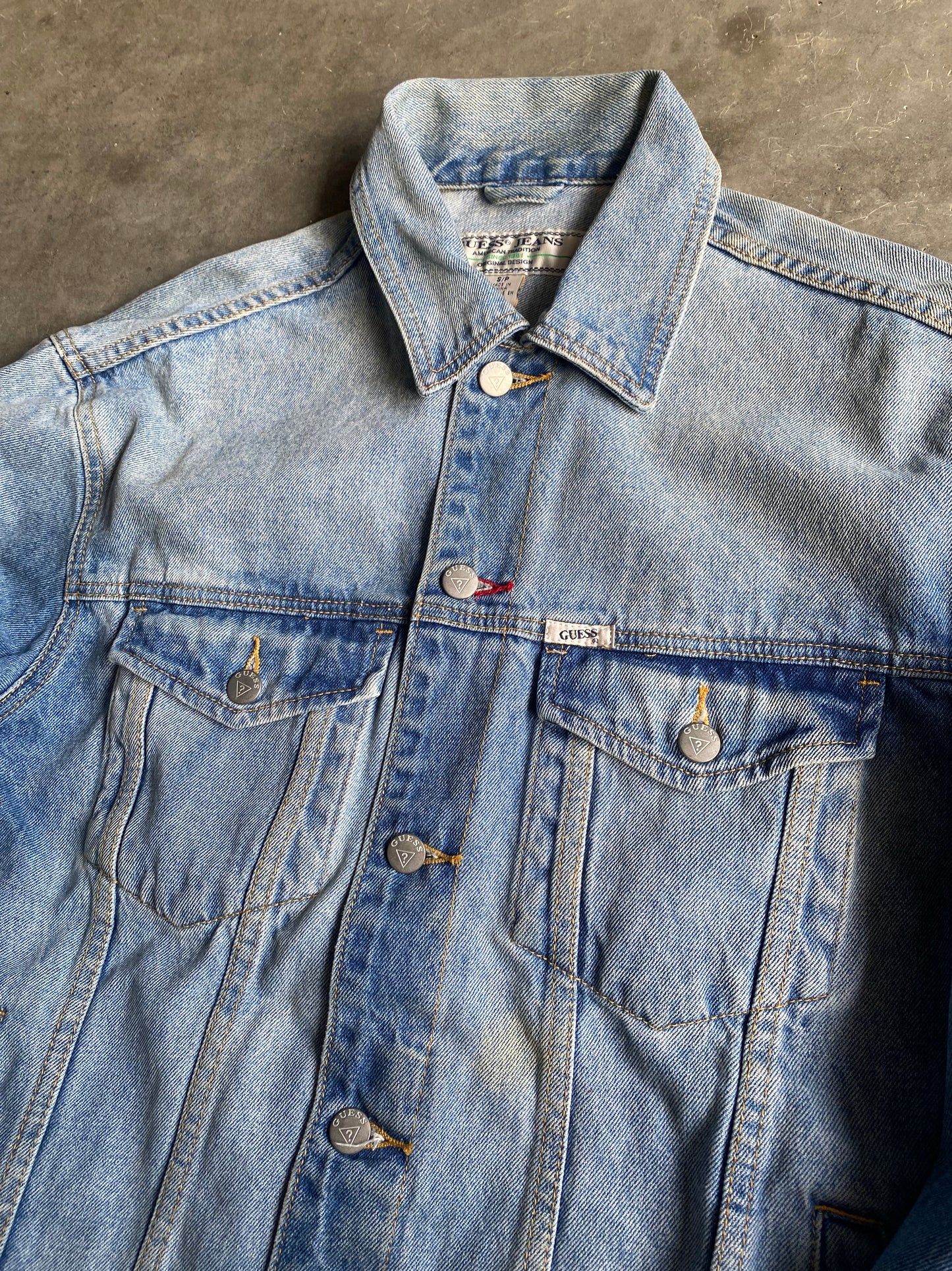 Vintage Guess Beautifully Faded Jean Jacket -S