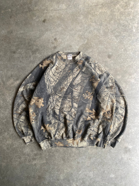 Vintage Jerzees Camo Realtree Crewneck - XL