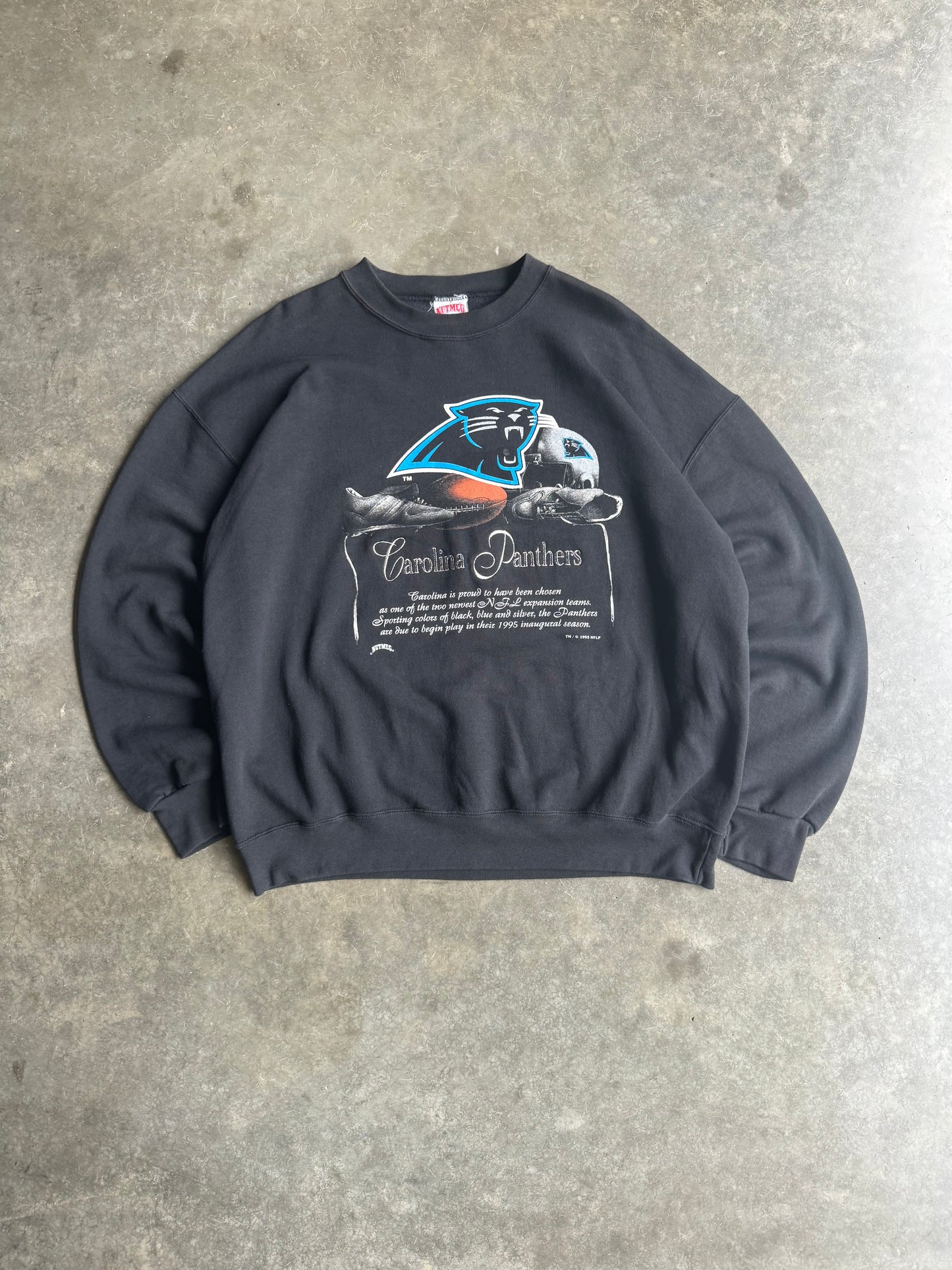 Vintage Carolina Panthers Nutmeg Crewneck - XL