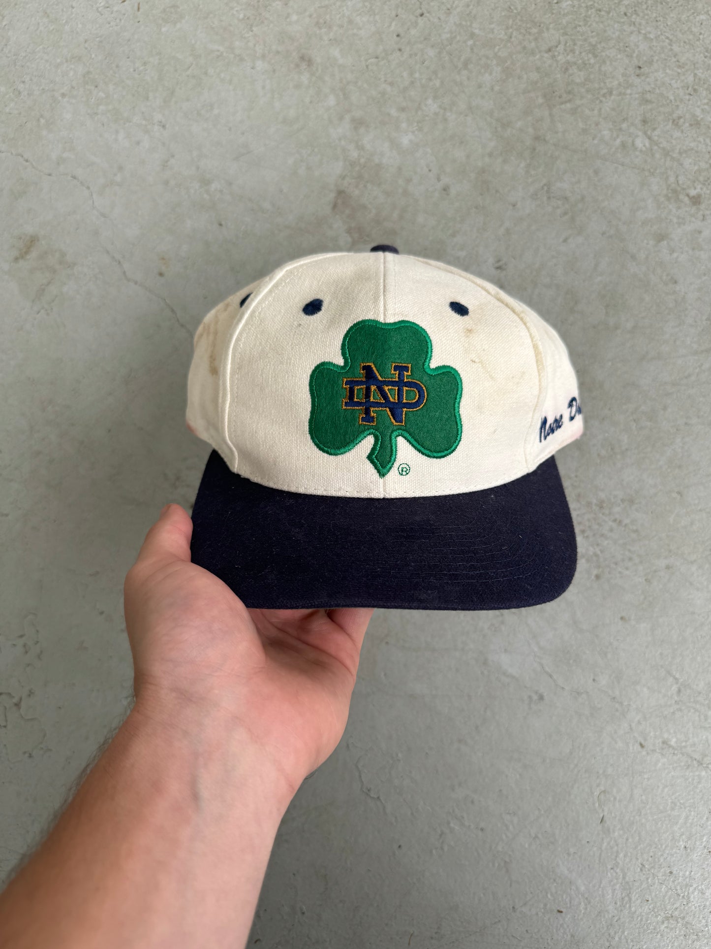 Vintage Notre Dame Distressed Hat