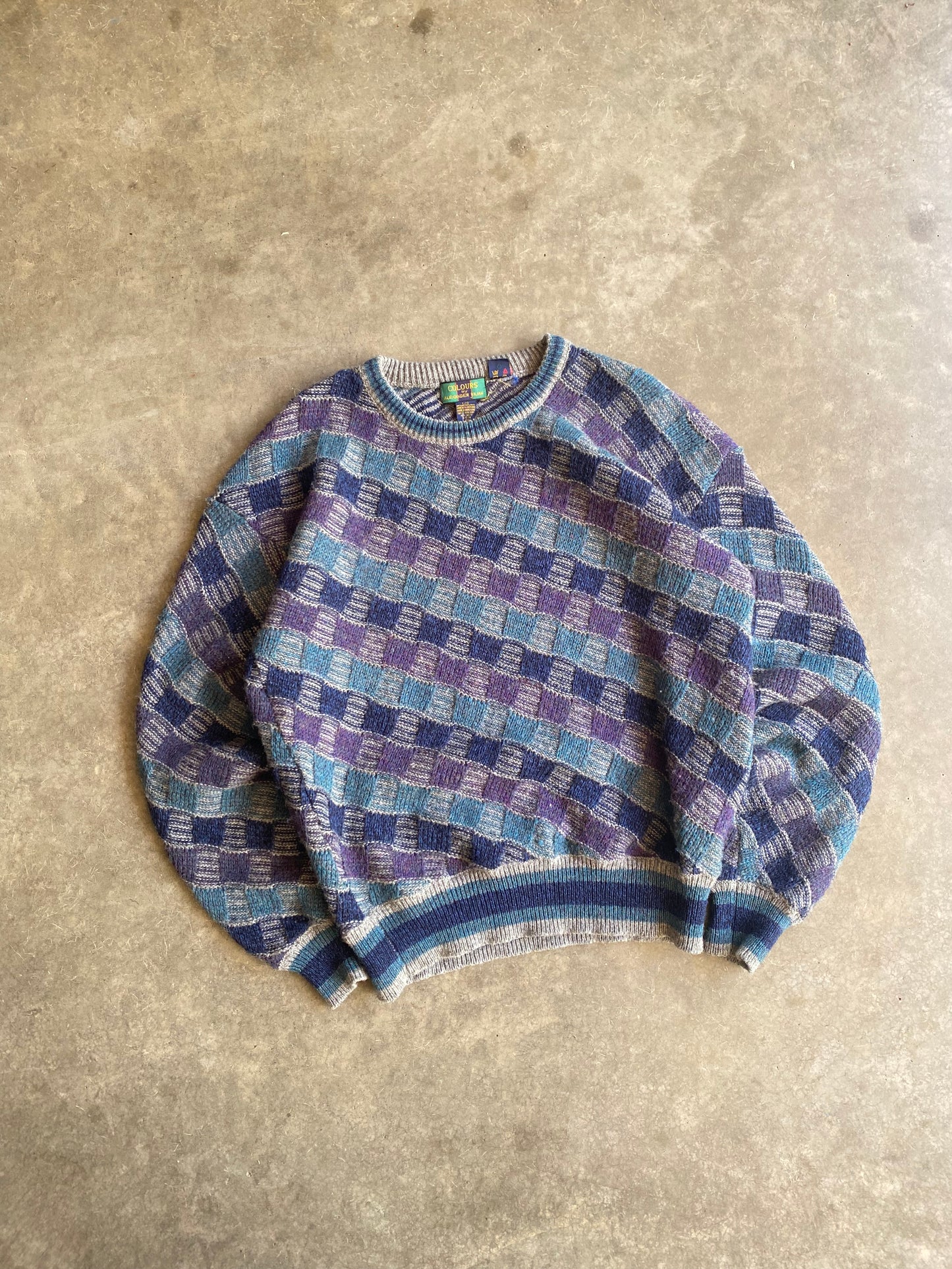 Vintage Multi-Colored Alexander Julian Sweater - L