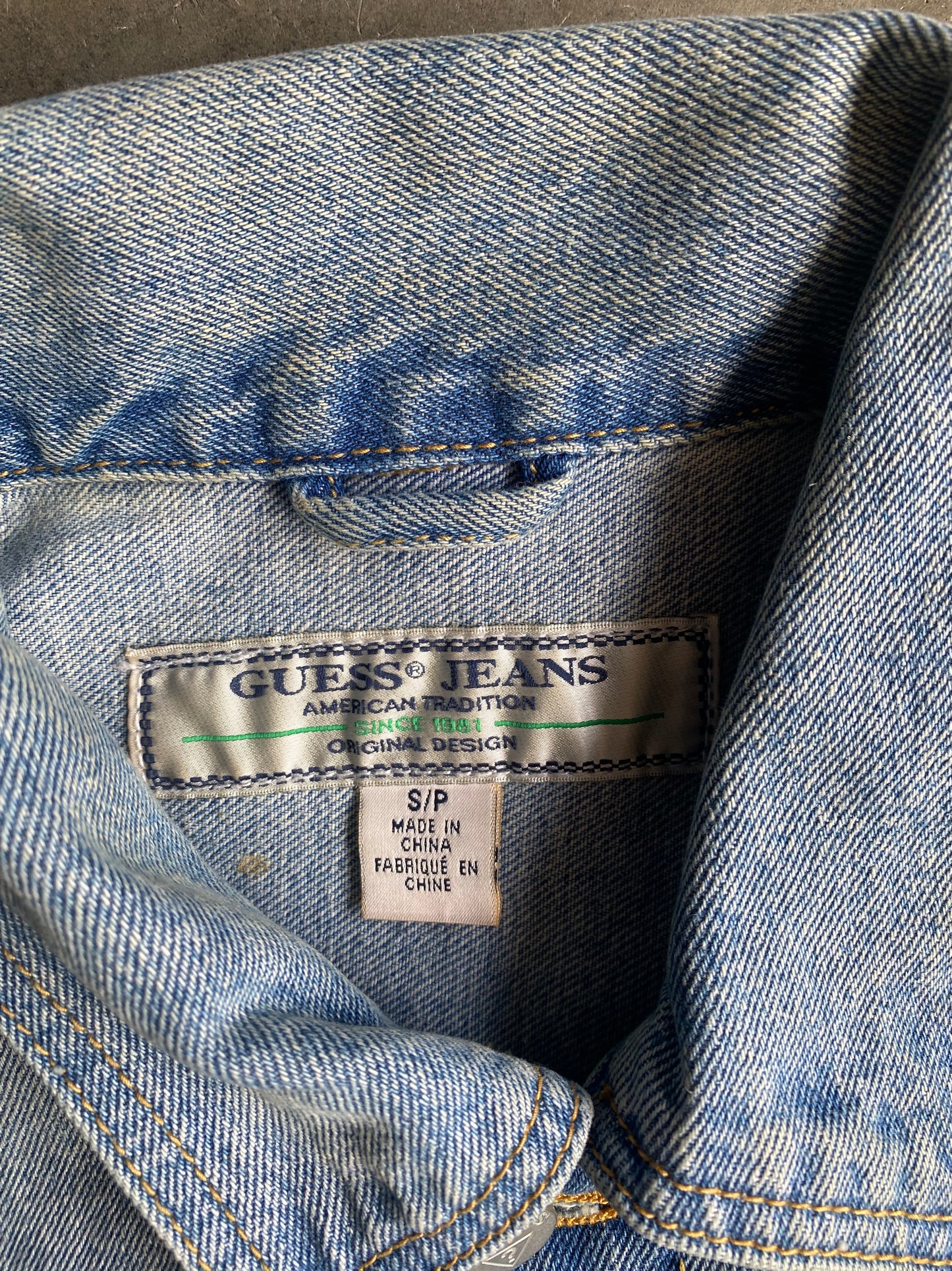 Vintage Guess Beautifully Faded Jean Jacket -S