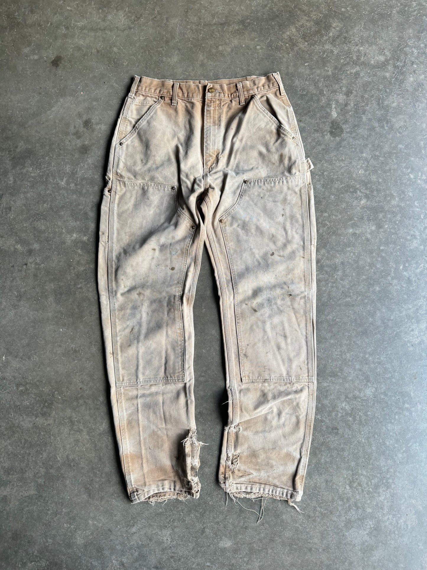 90s Carhartt Double Knee Made in U.S.A Distressed Pants