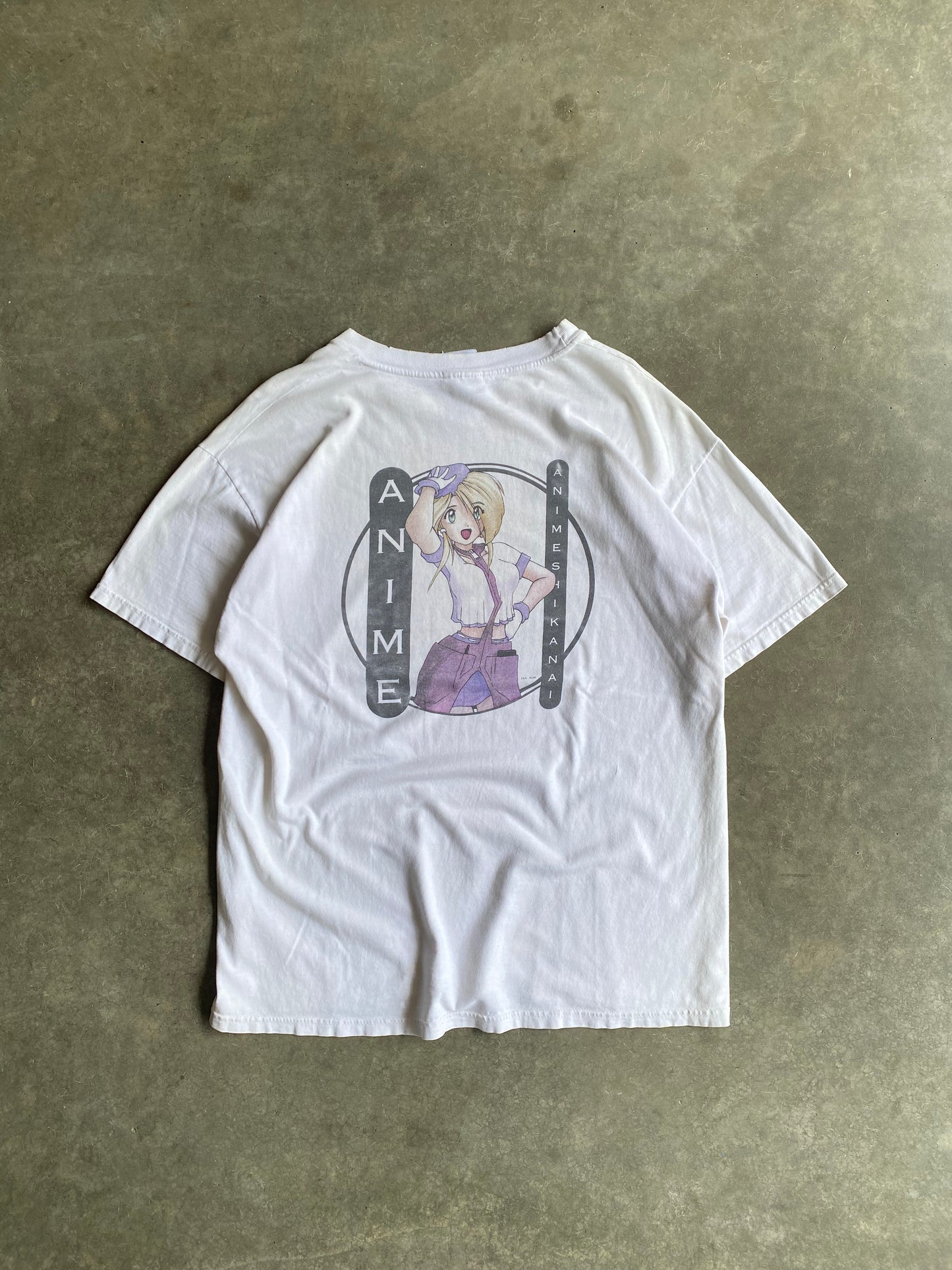 Vintage Anime Shikanai Graphic Tee - XL