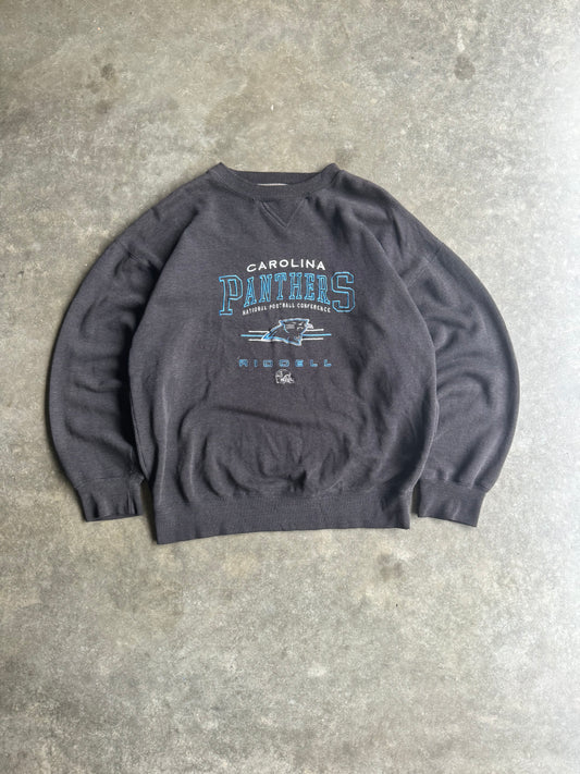 Vintage Carolina Panthers Embroidered Crew - XL