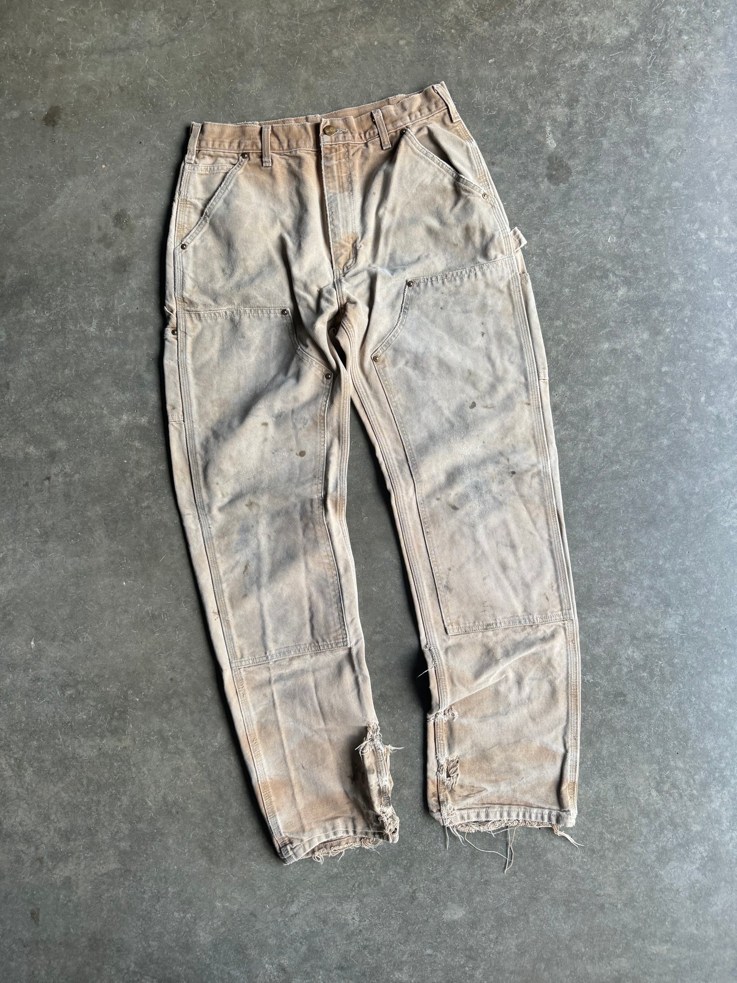 90s Carhartt Double Knee Made in U.S.A Distressed Pants