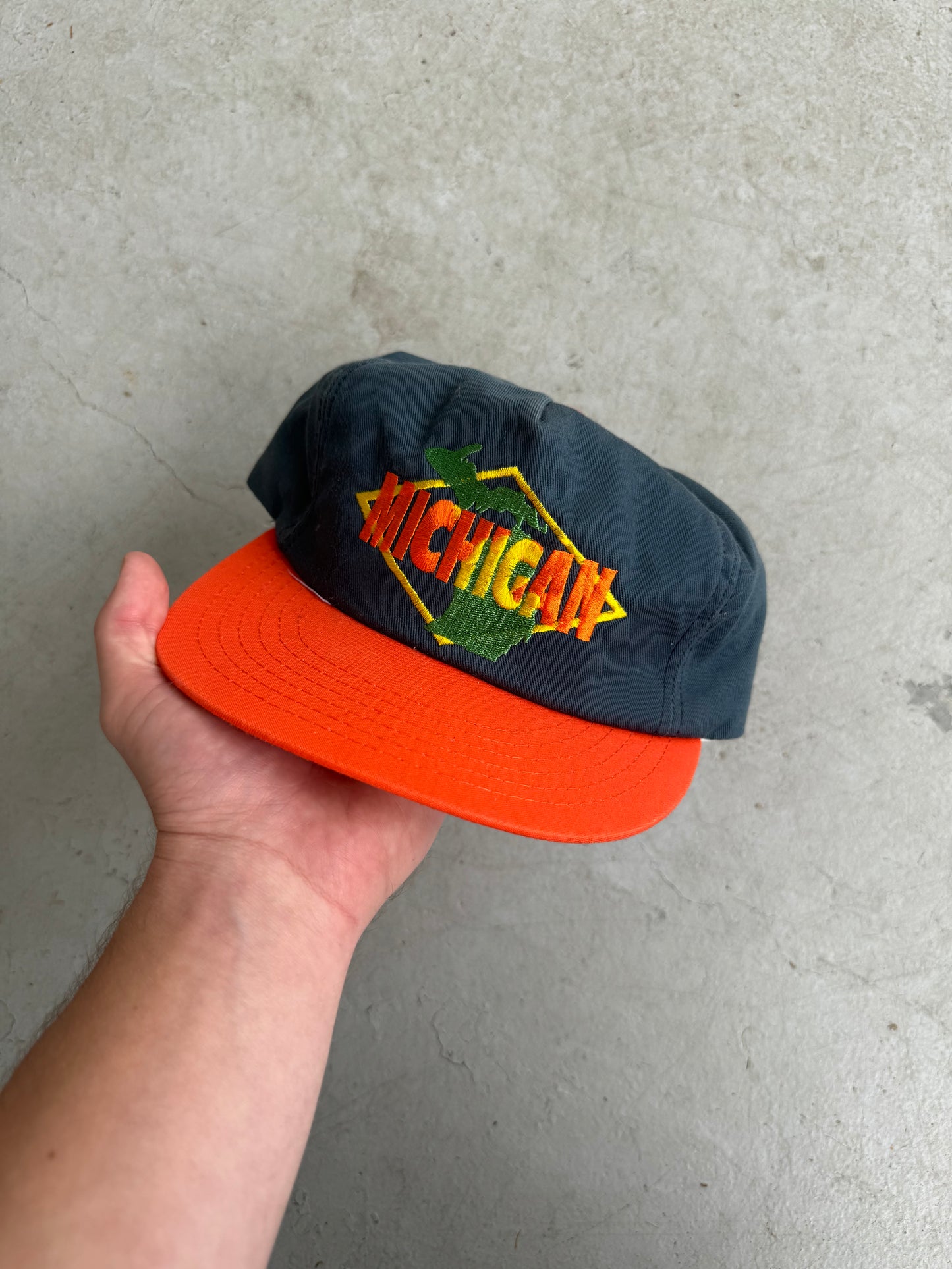 Vintage Michigan Embroidered Hat