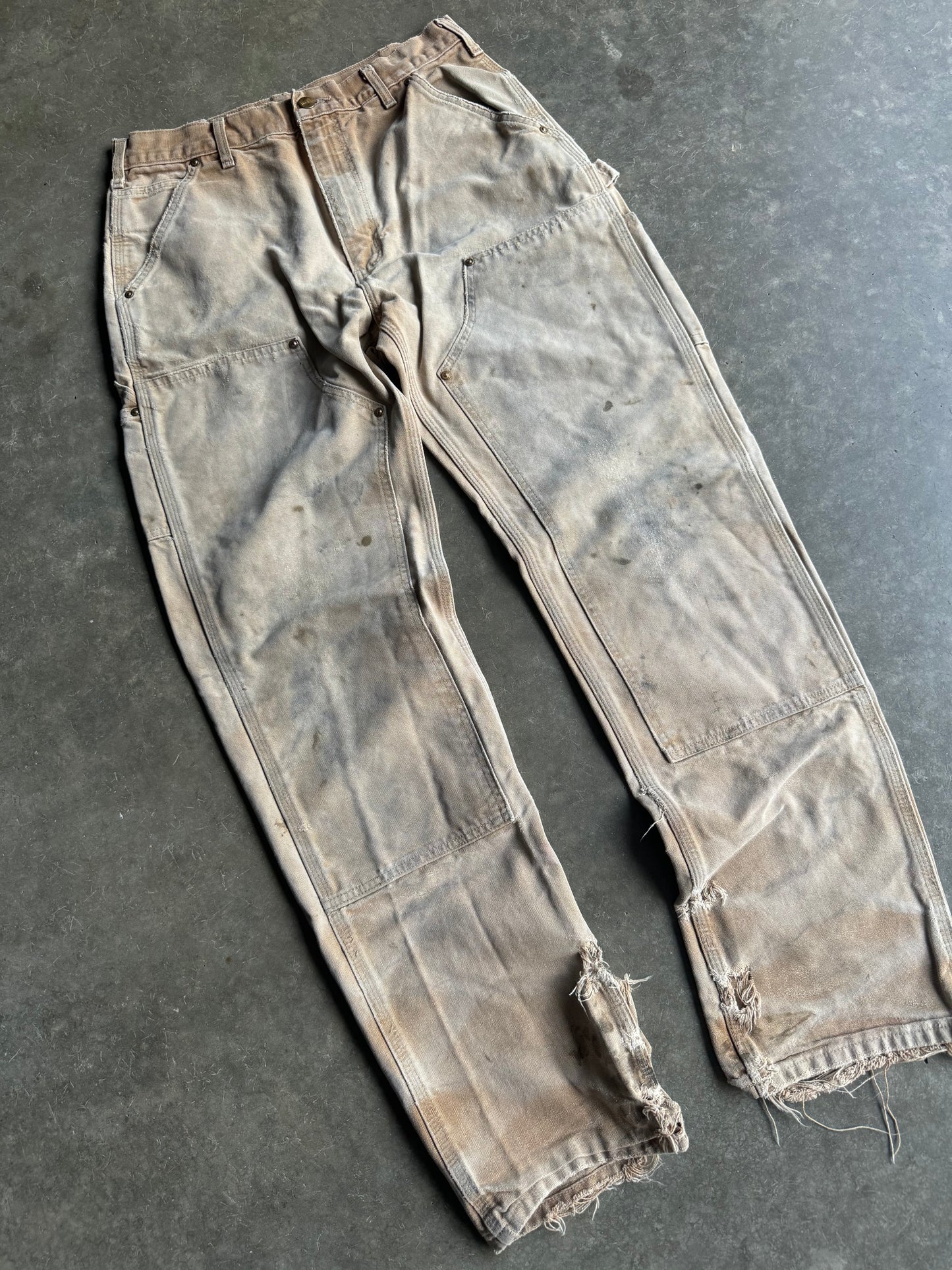 90s Carhartt Double Knee Made in U.S.A Distressed Pants