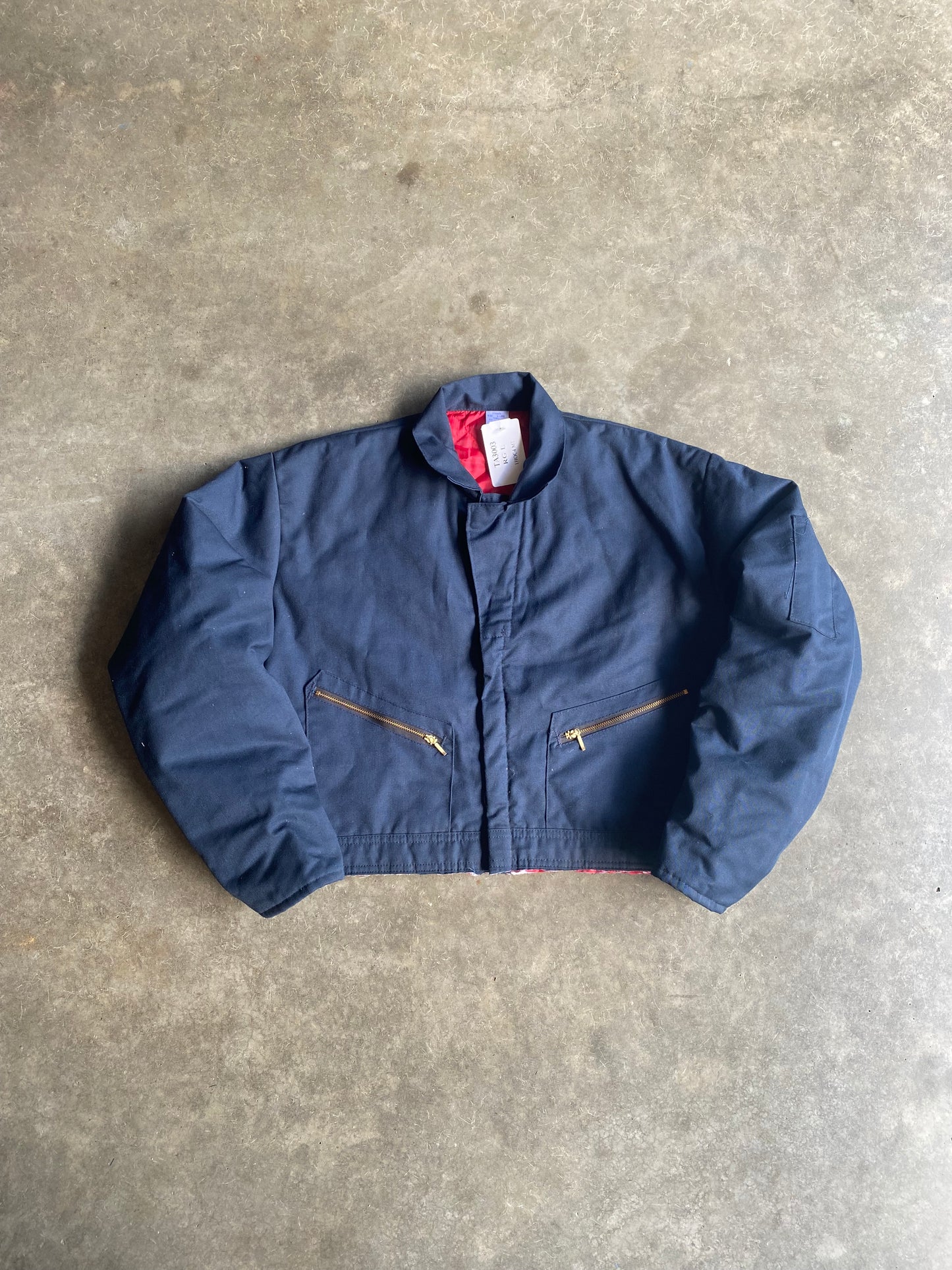 Vintage Red Kap Style Custom Cropped Workwear Jacket