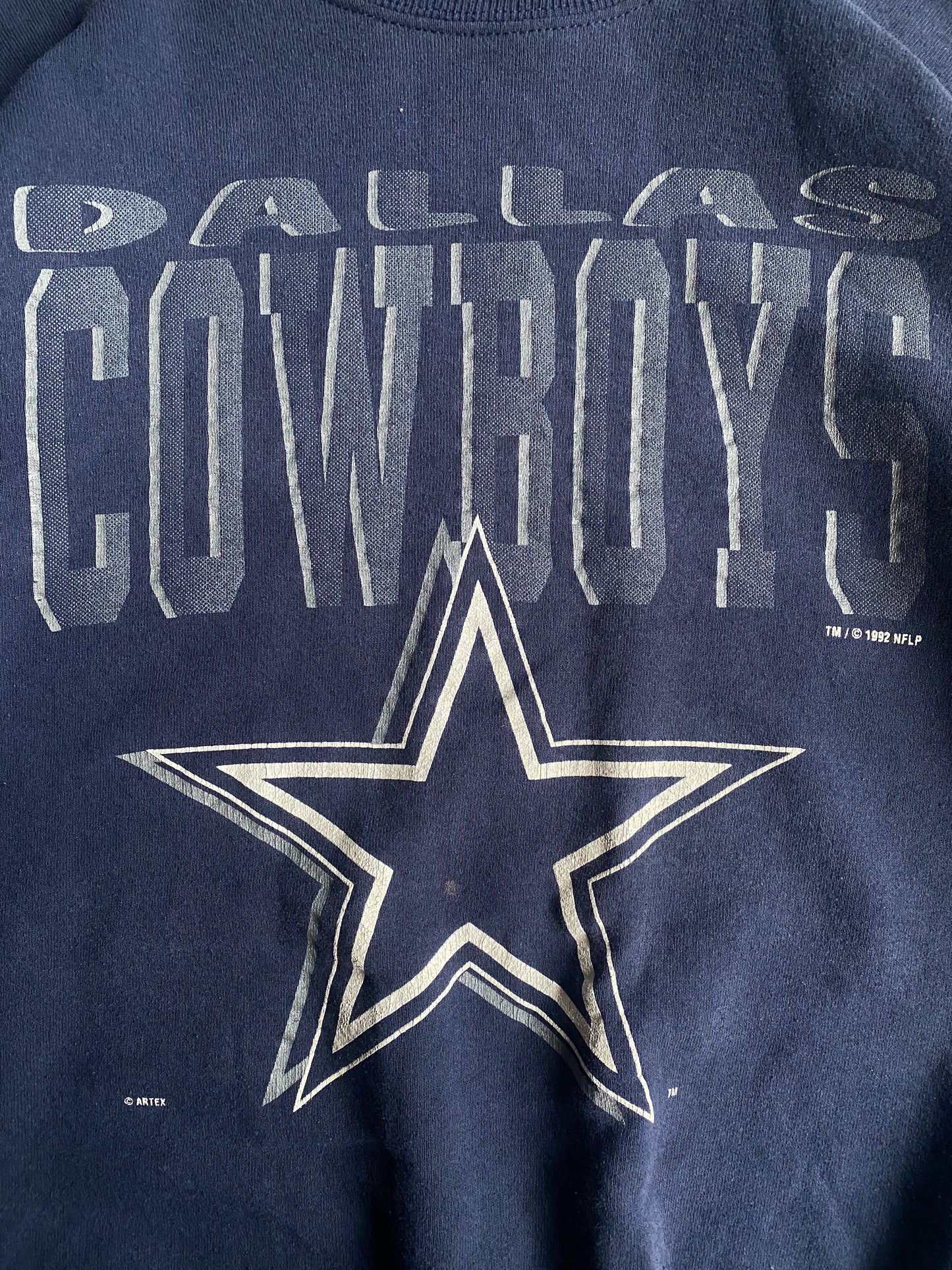 Vintage Dallas Cowboys Spell Out Crew - XL