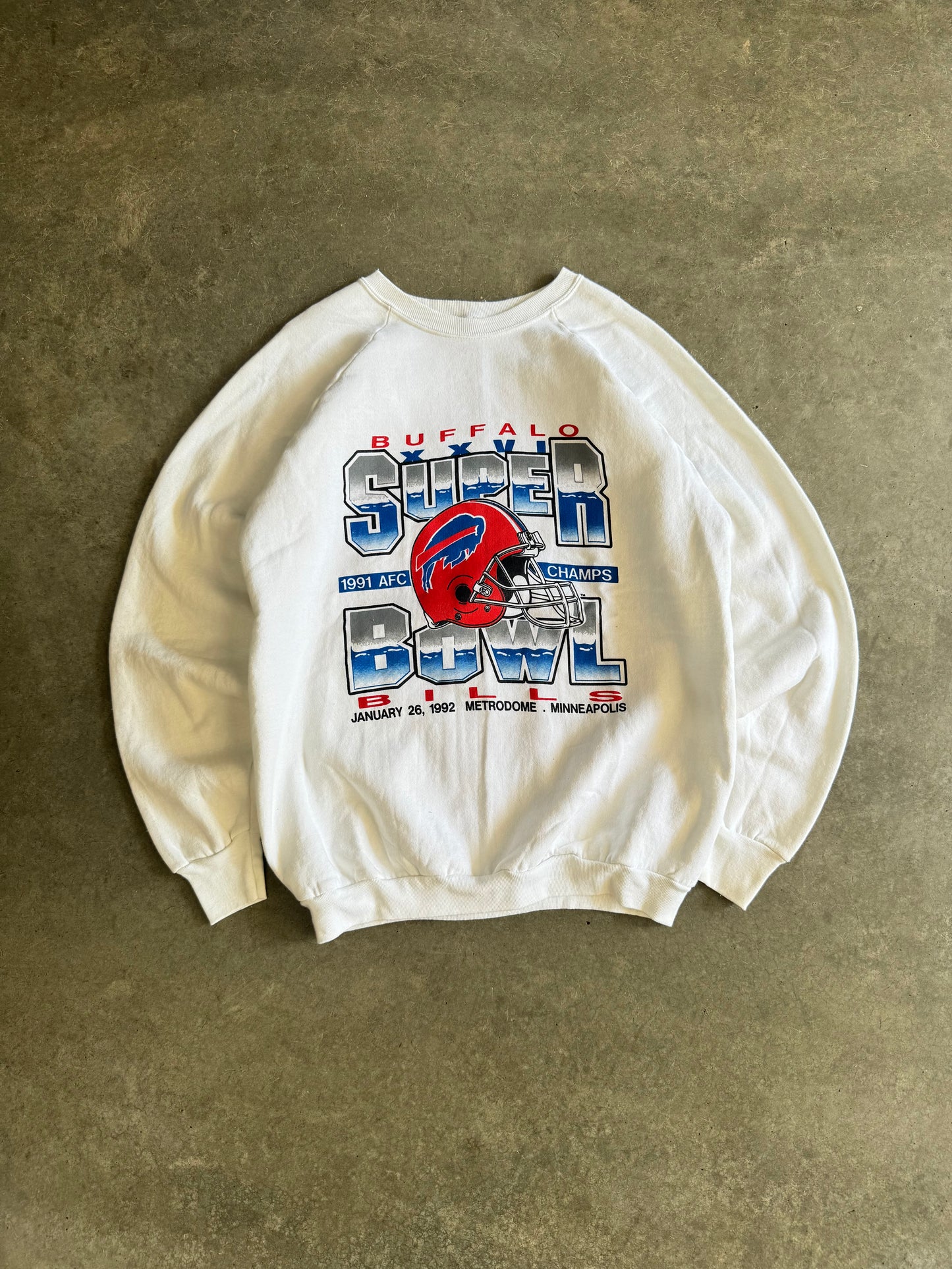 Vintage Buffalo Bills Super Bowl Made in U.S.A Crewneck - XL