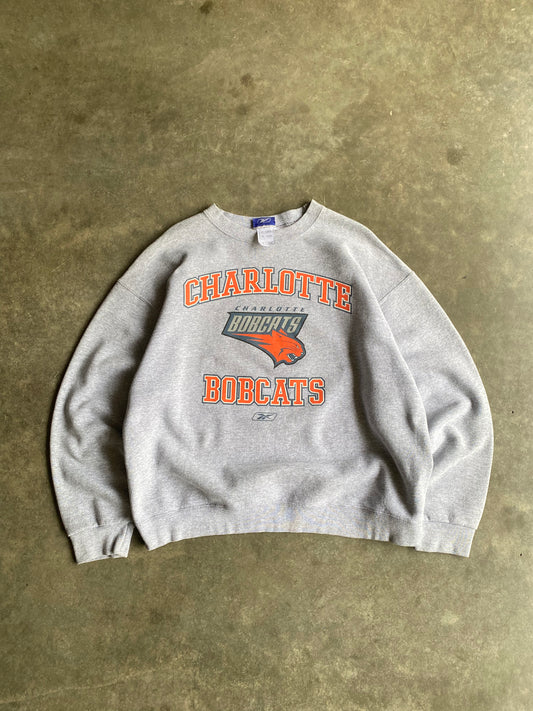 Vintage Charlotte Bobcats Reebok Spelled Out Crew - XL