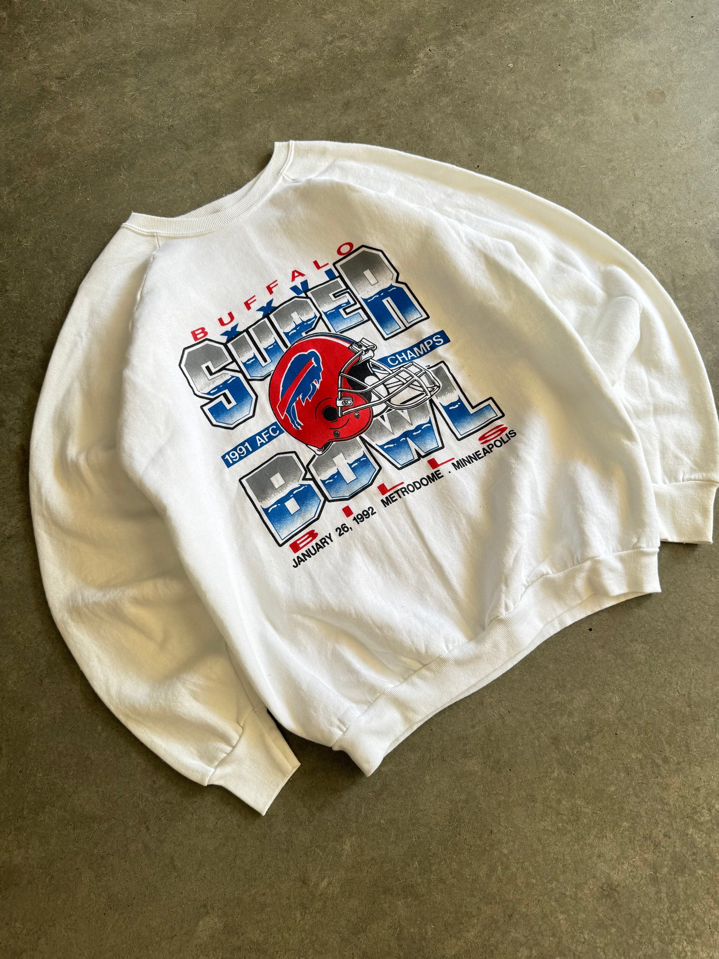 Vintage Buffalo Bills Super Bowl Made in U.S.A Crewneck - XL