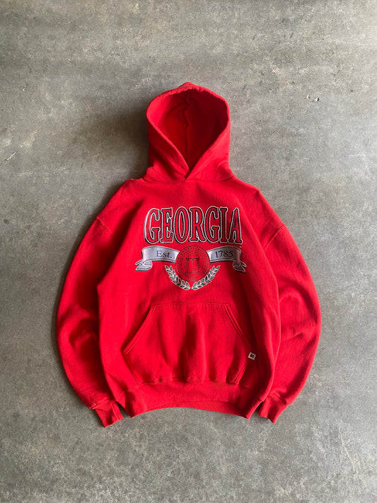 Vintage Georgia Bulldogs Russell Athletics Hoodie - L