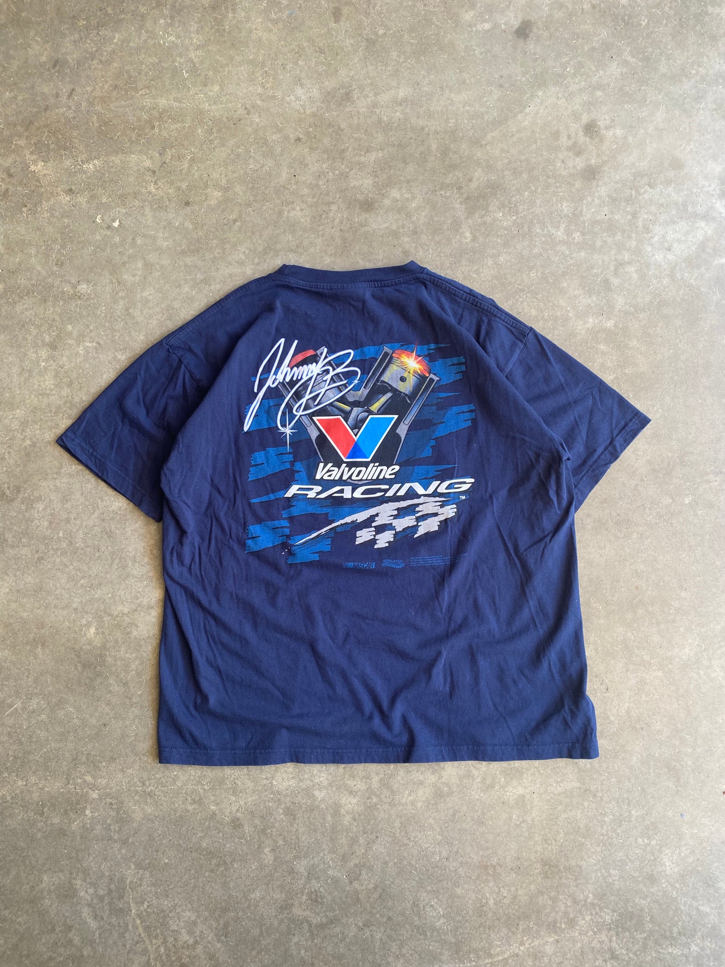 Vintage Johnny Benson Valvoline Nacar Tee - XL