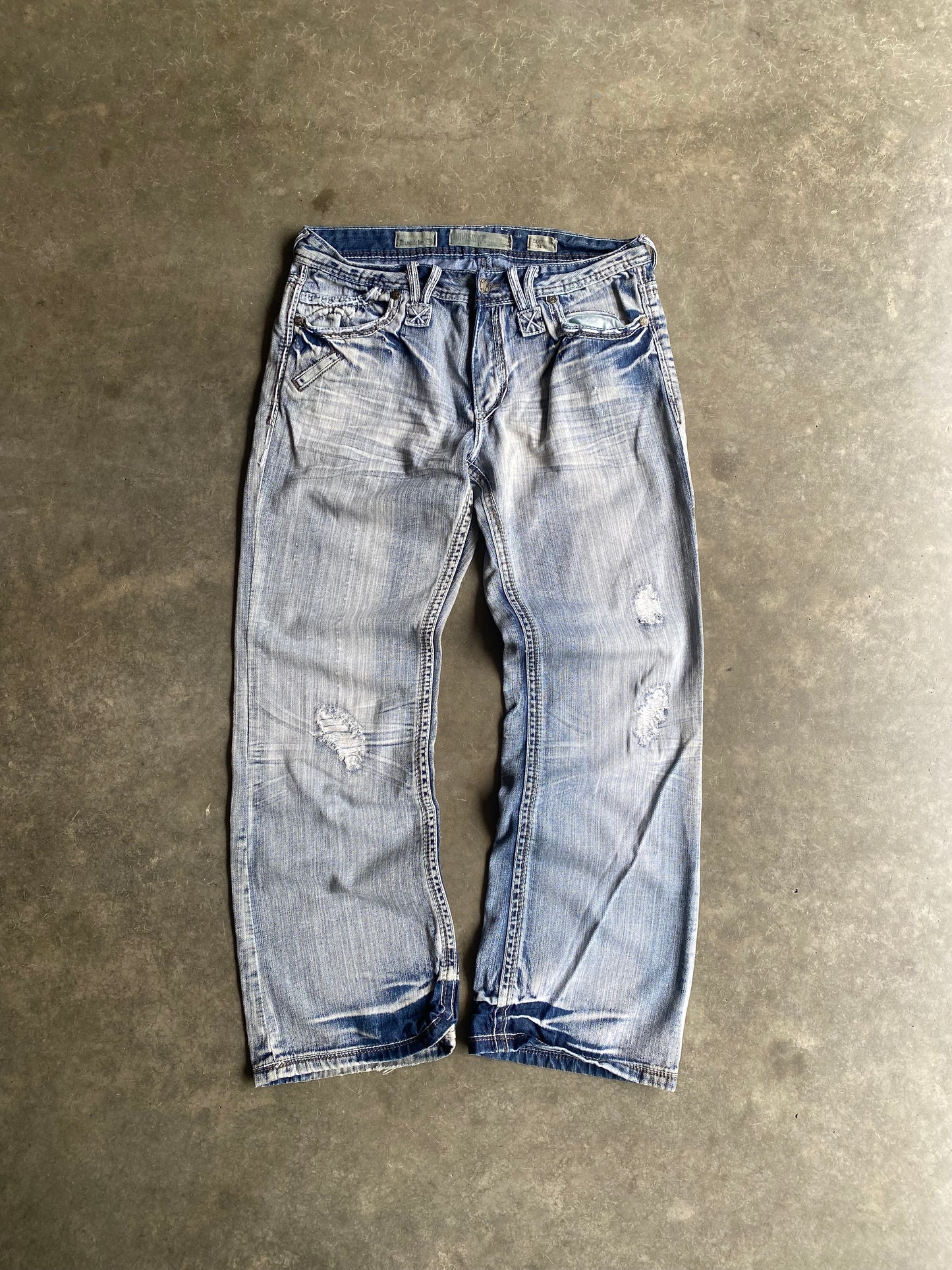 Vintage JNCO Style Embroidered Pocket Pants