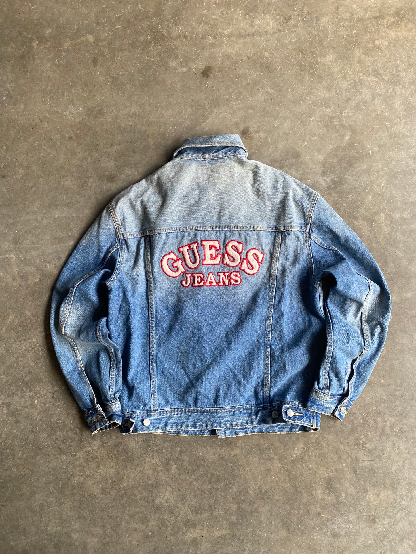 Vintage Guess Beautifully Faded Jean Jacket -S