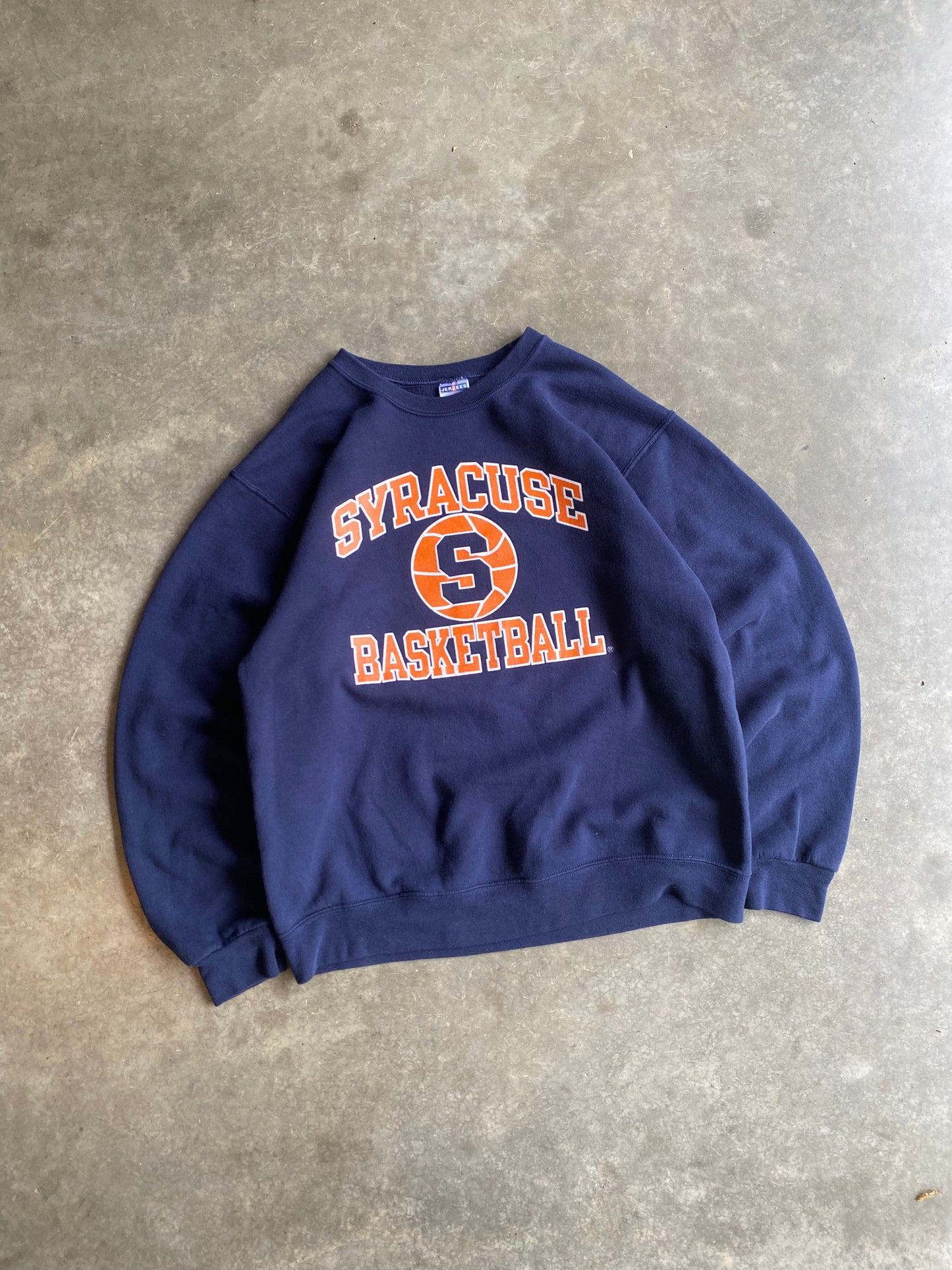 Vintage Syracuse Basketball Spelled Out Crew - M