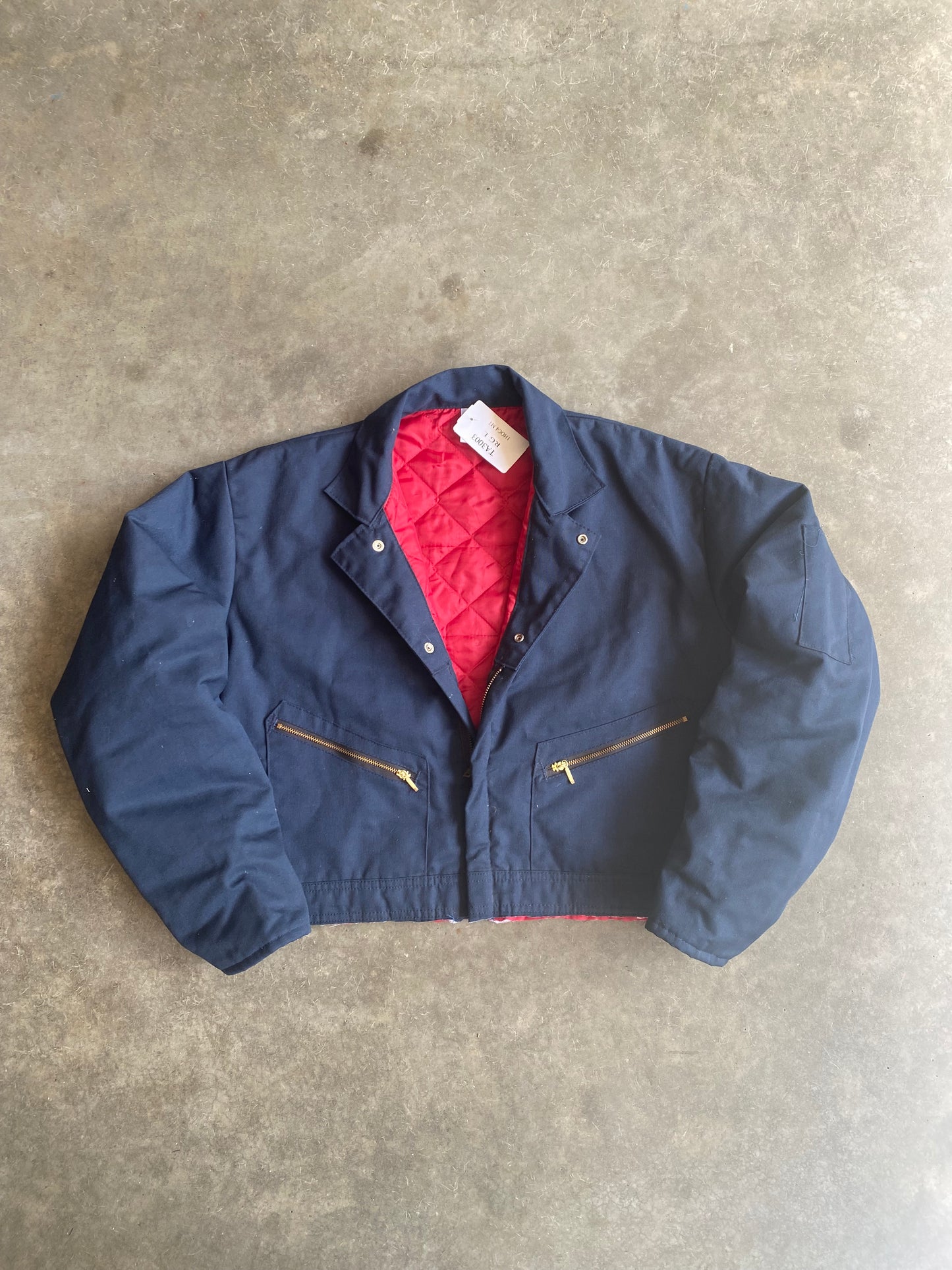 Vintage Red Kap Style Custom Cropped Workwear Jacket