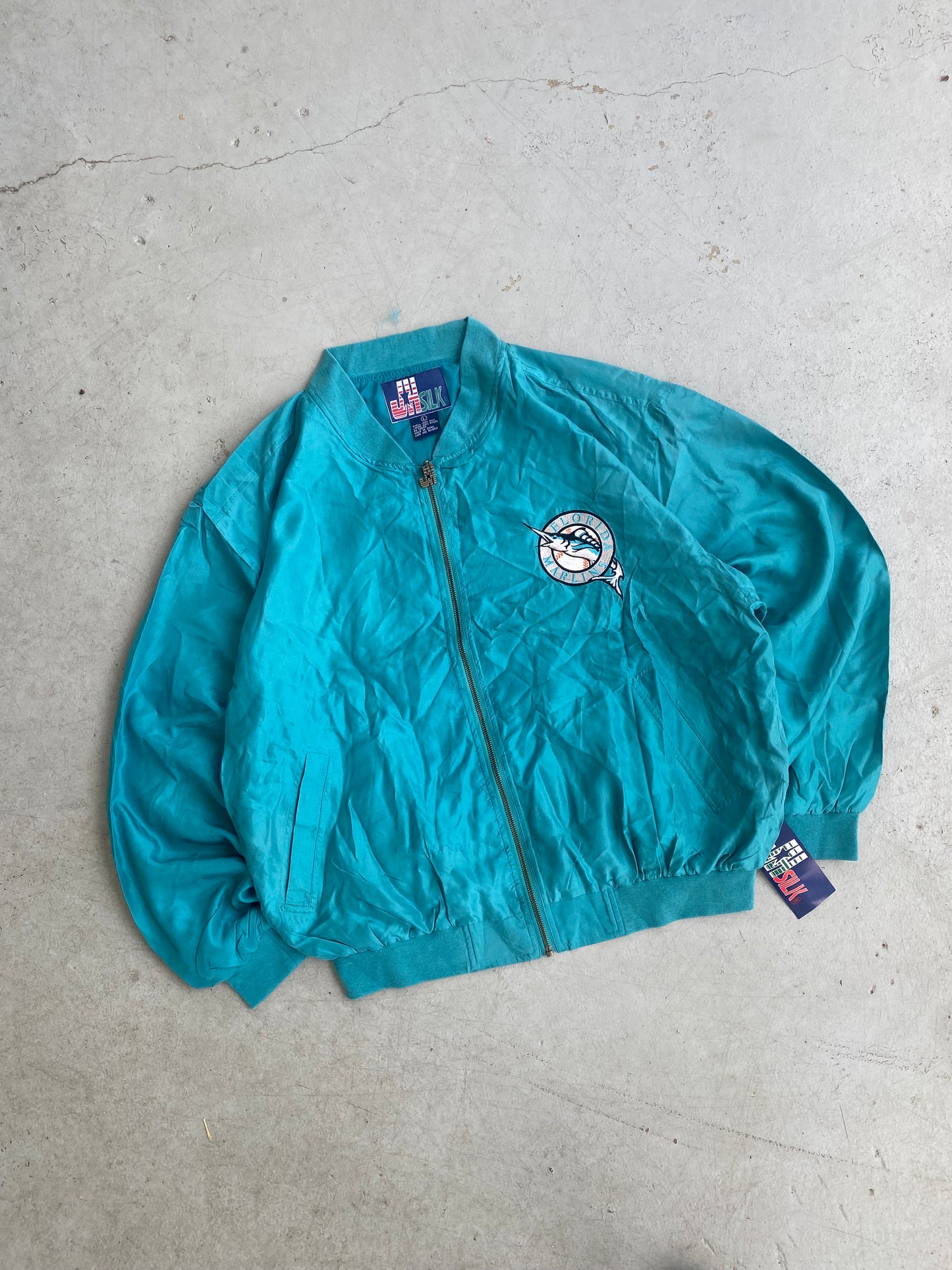 Vintage Miami Marlins Satin Jacket