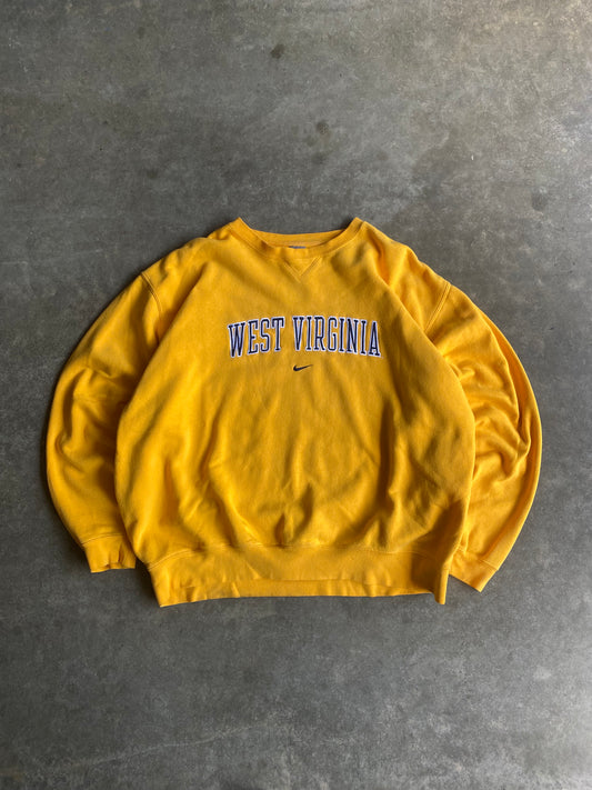 Vintage West Virginia Nike Center Swoosh Crew - XXL