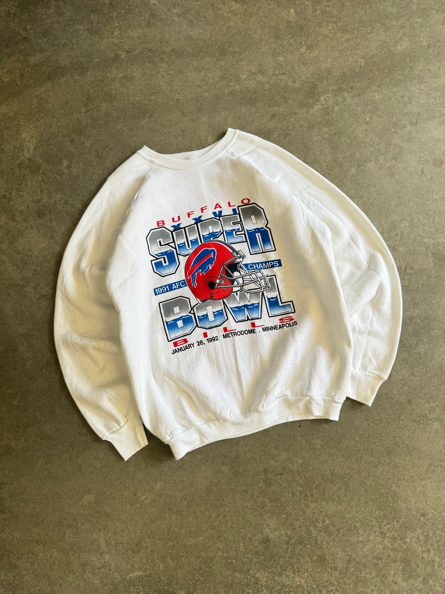 Vintage Buffalo Bills Super Bowl Made in U.S.A Crewneck - XL