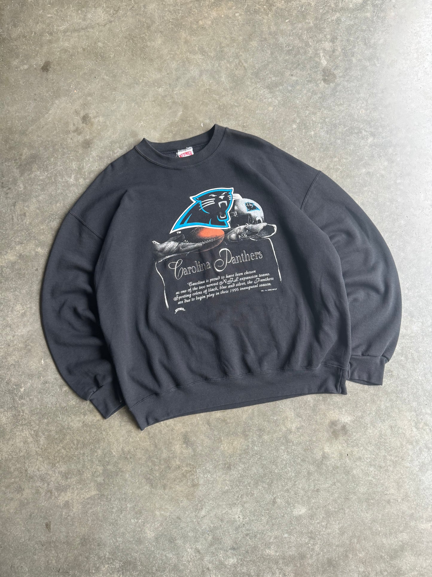 Vintage Carolina Panthers Nutmeg Crewneck - XL