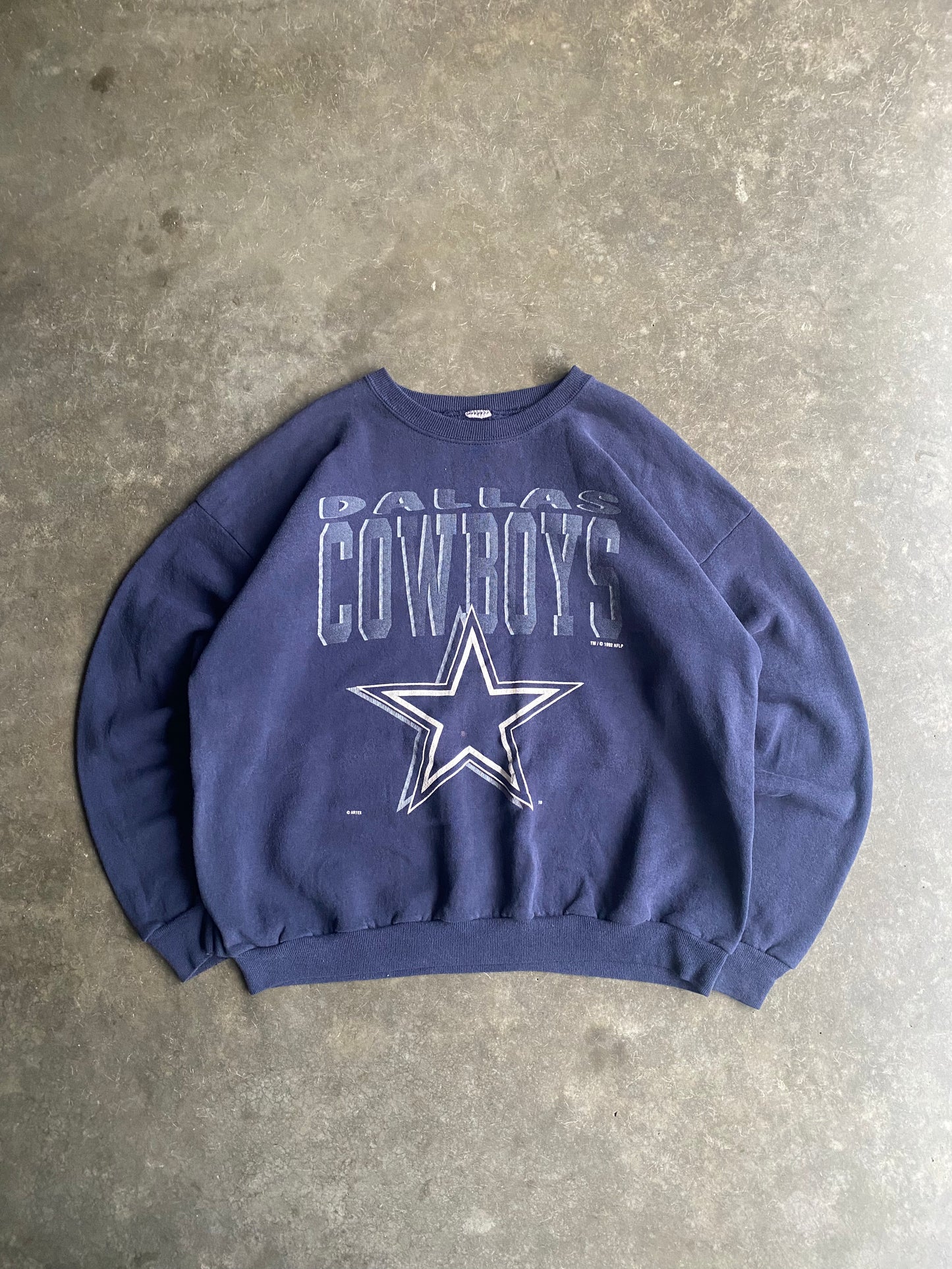 Vintage Dallas Cowboys Spell Out Crew - XL