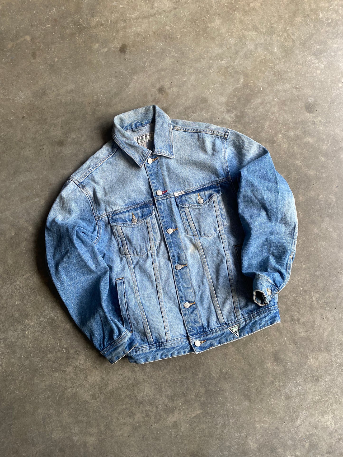 Vintage Guess Beautifully Faded Jean Jacket -S