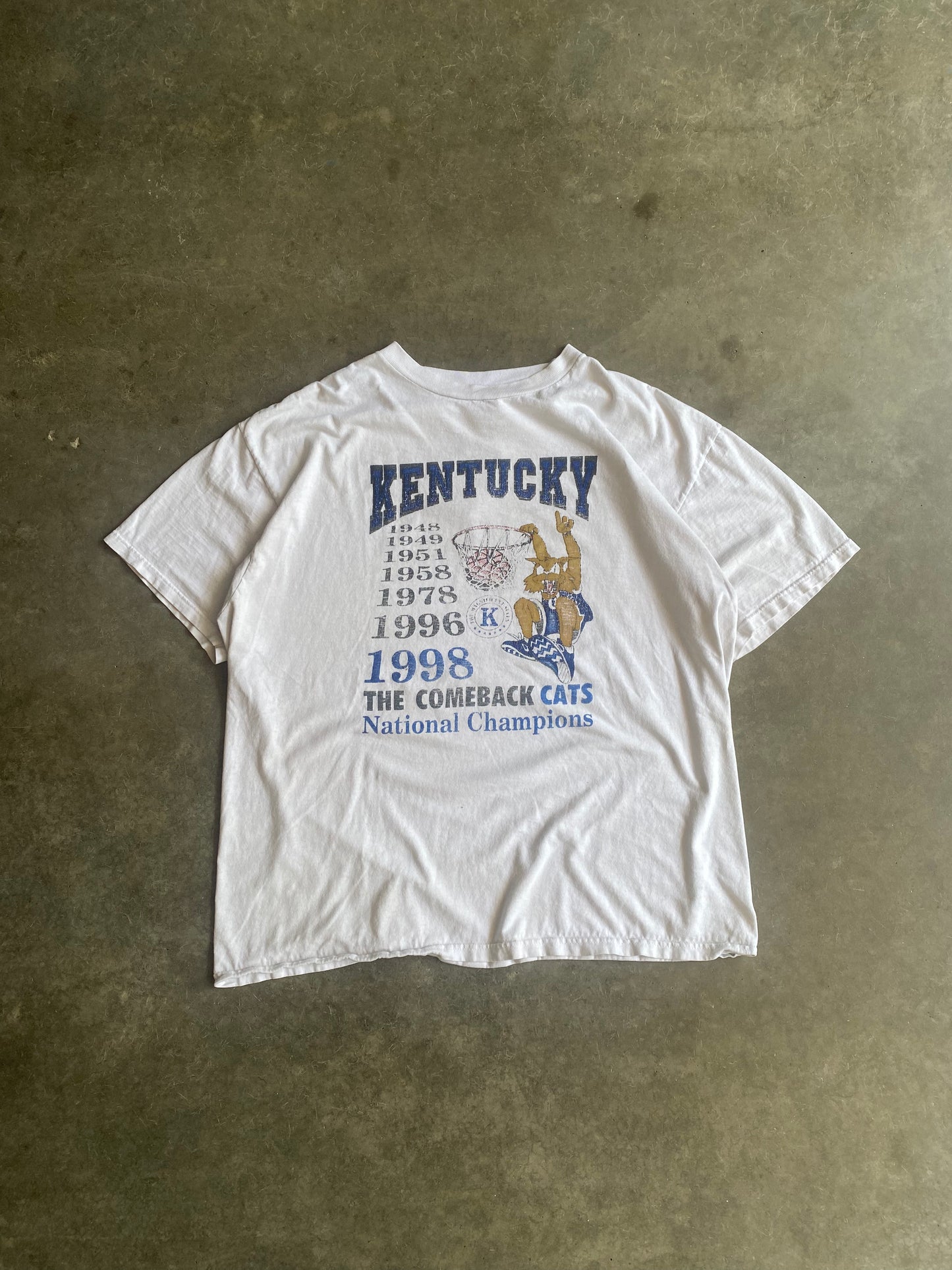 Vintage Kentucky Wildcats National Champs Tee - XL