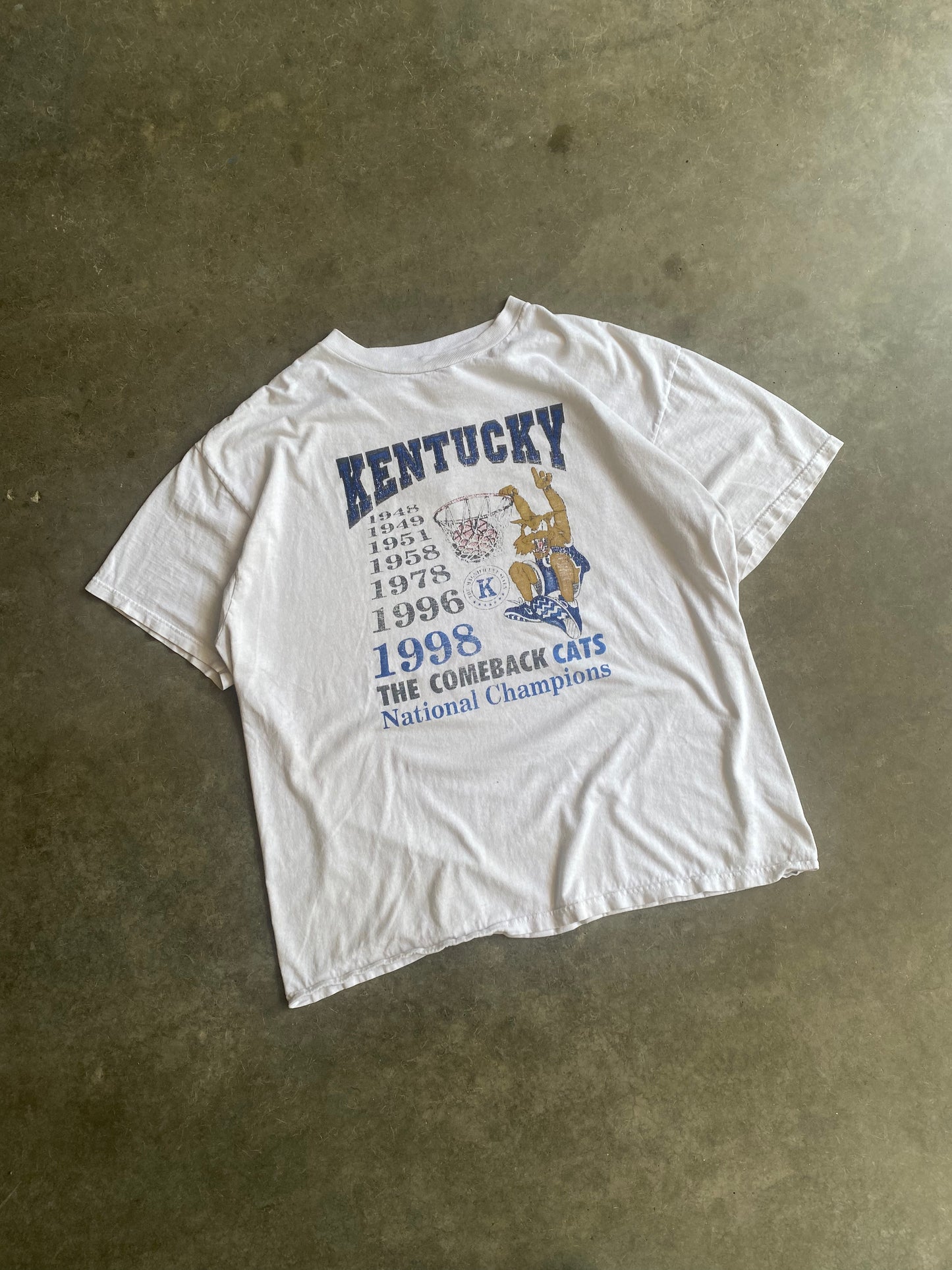 Vintage Kentucky Wildcats National Champs Tee - XL