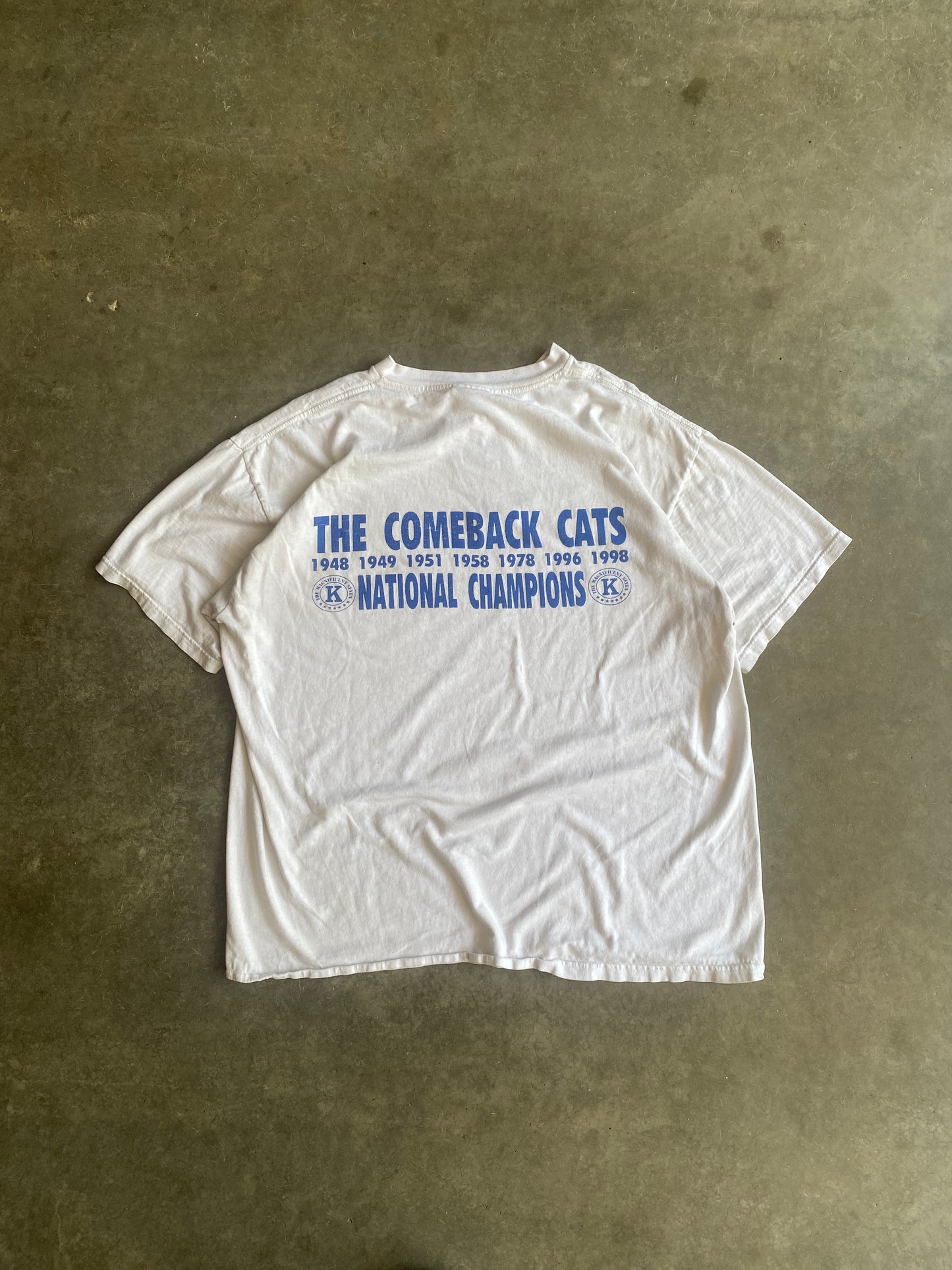 Vintage Kentucky Wildcats National Champs Tee - XL